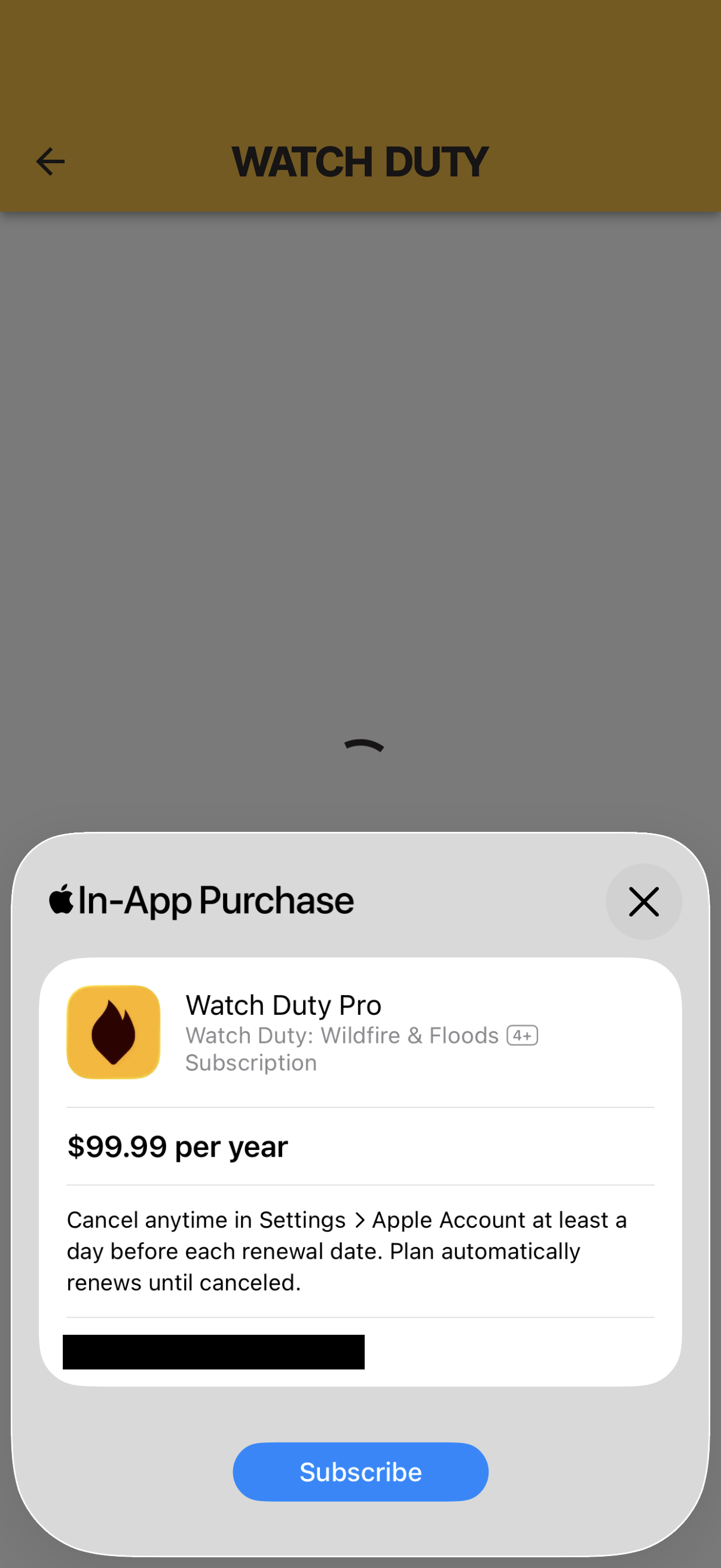 Step 4 of Watch Duty Settings Paywall