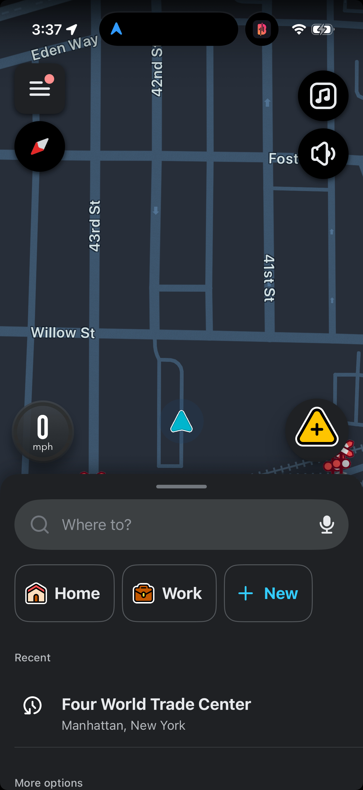 Step 1 of waze Main_tabs
