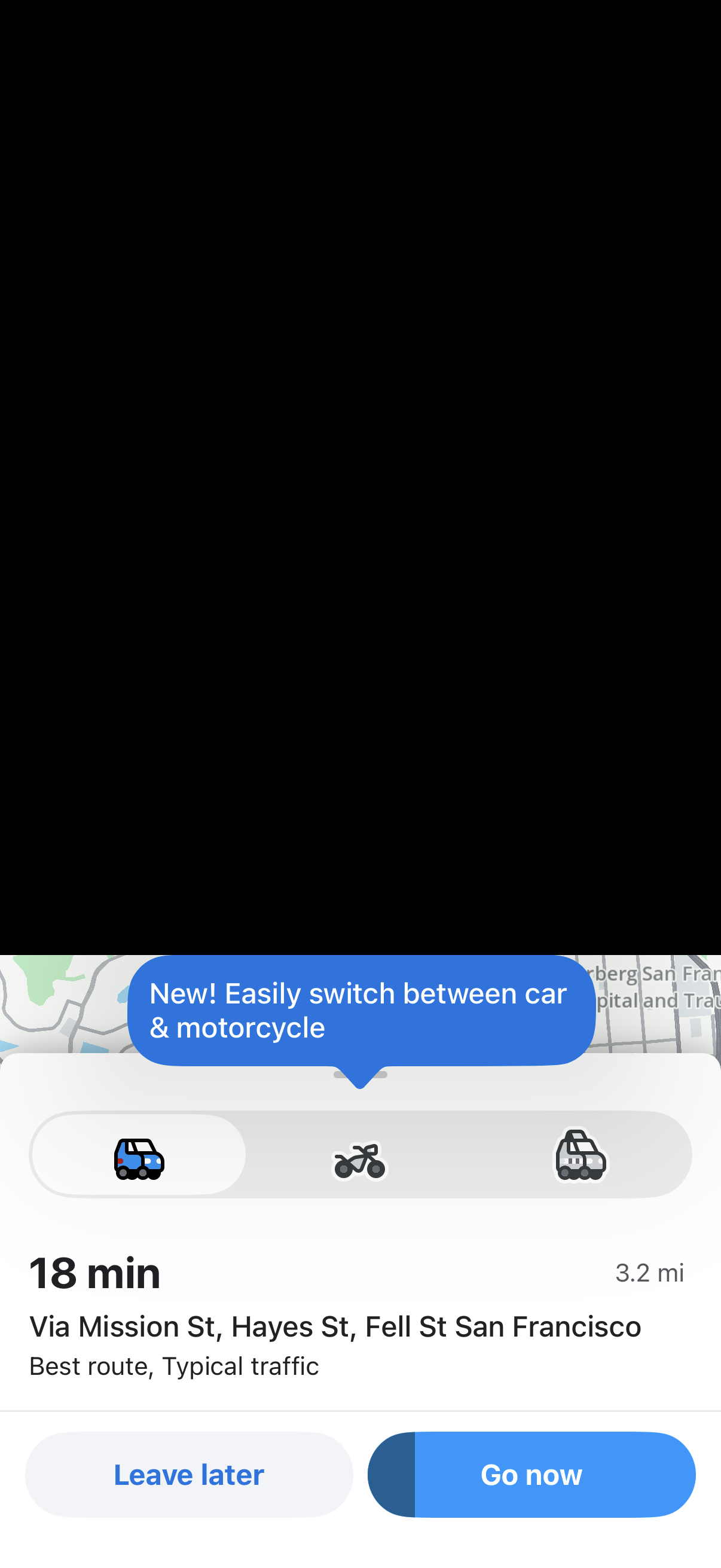 Step 4 of Waze Plan a Drive