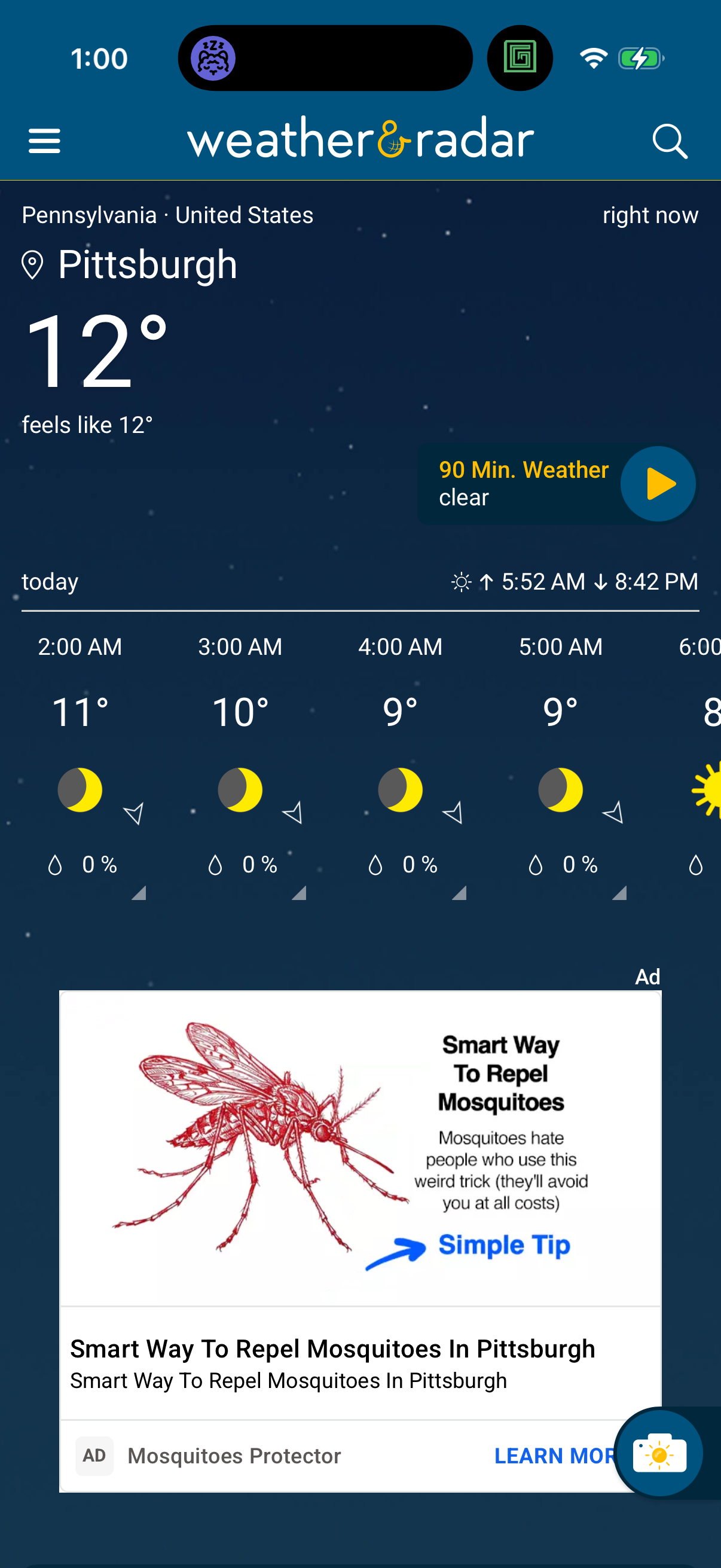 weatherradar app screenshot 1