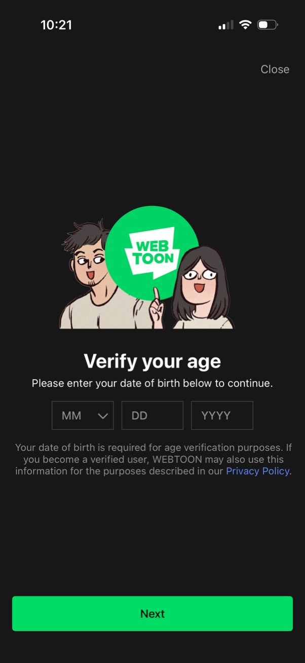 webtoon app screenshot 4