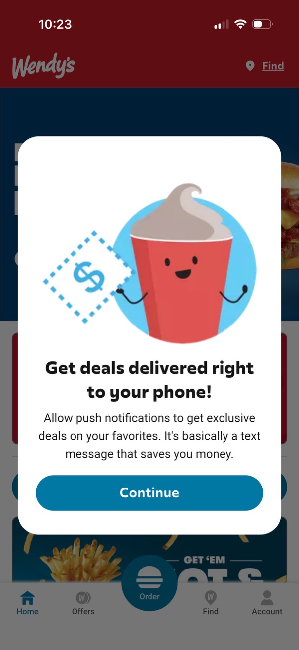 wendys app screenshot 11