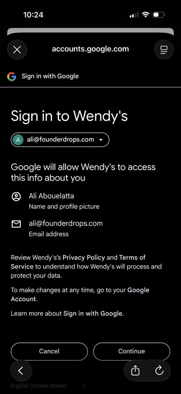 wendys app screenshot 4