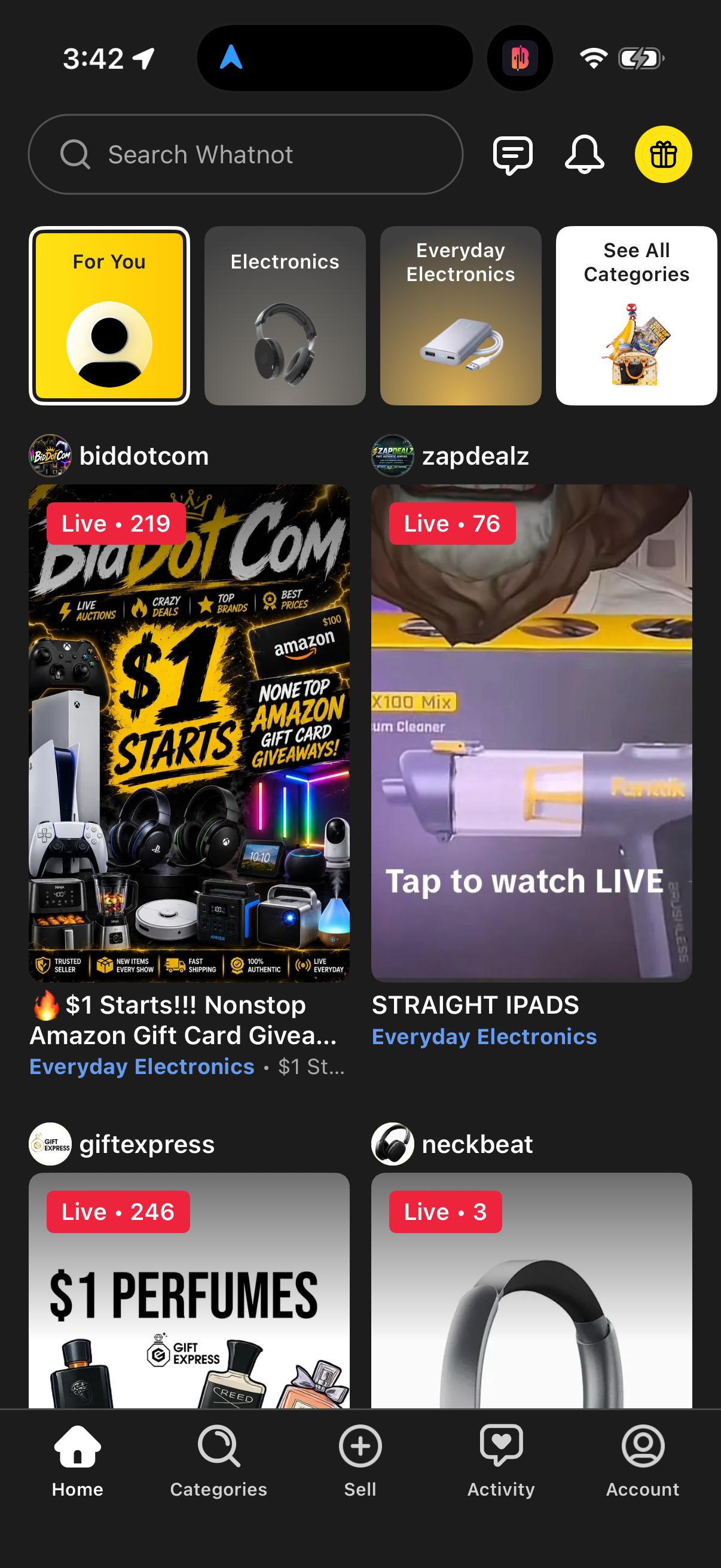 Step 1 of whatnot Main_tabs