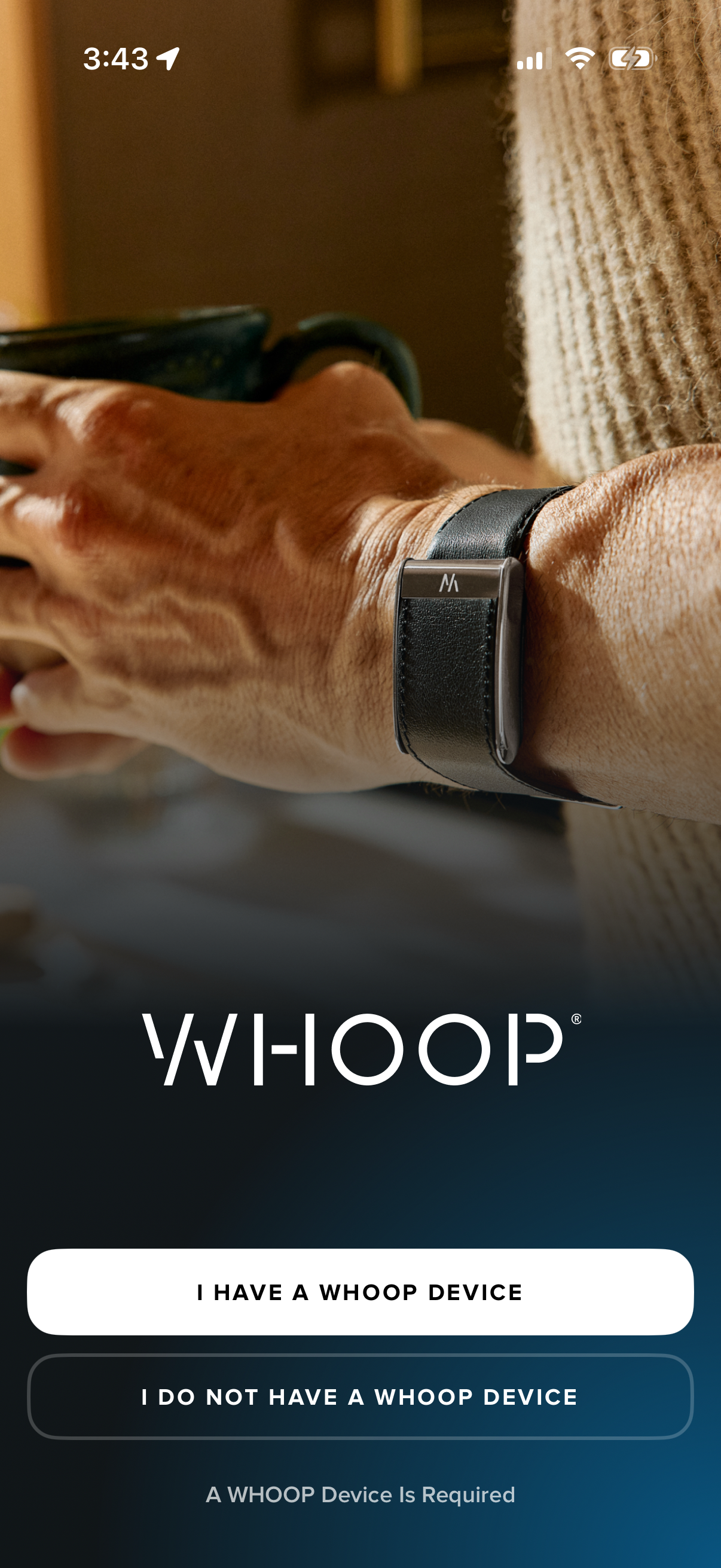 Step 1 of whoop Main_tabs