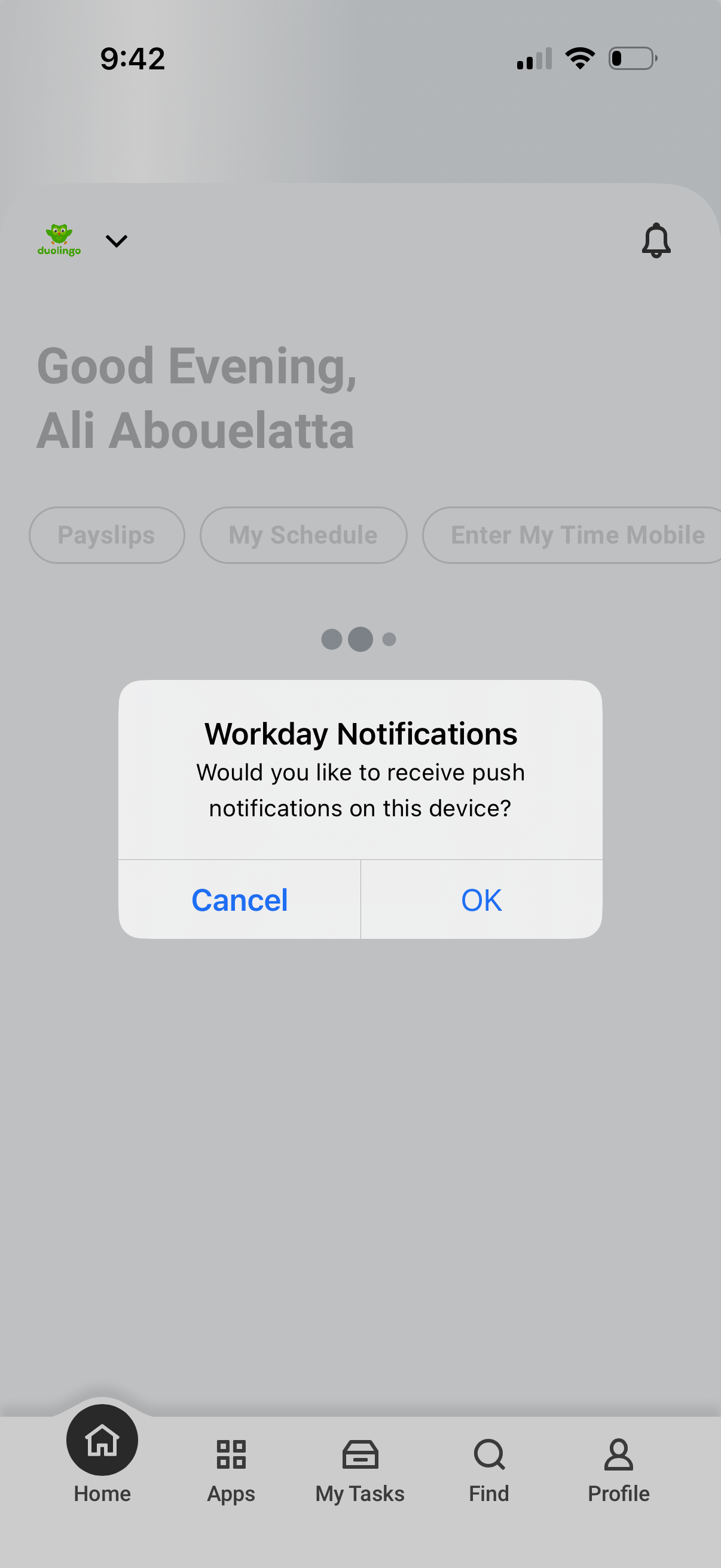 workday app screenshot 9