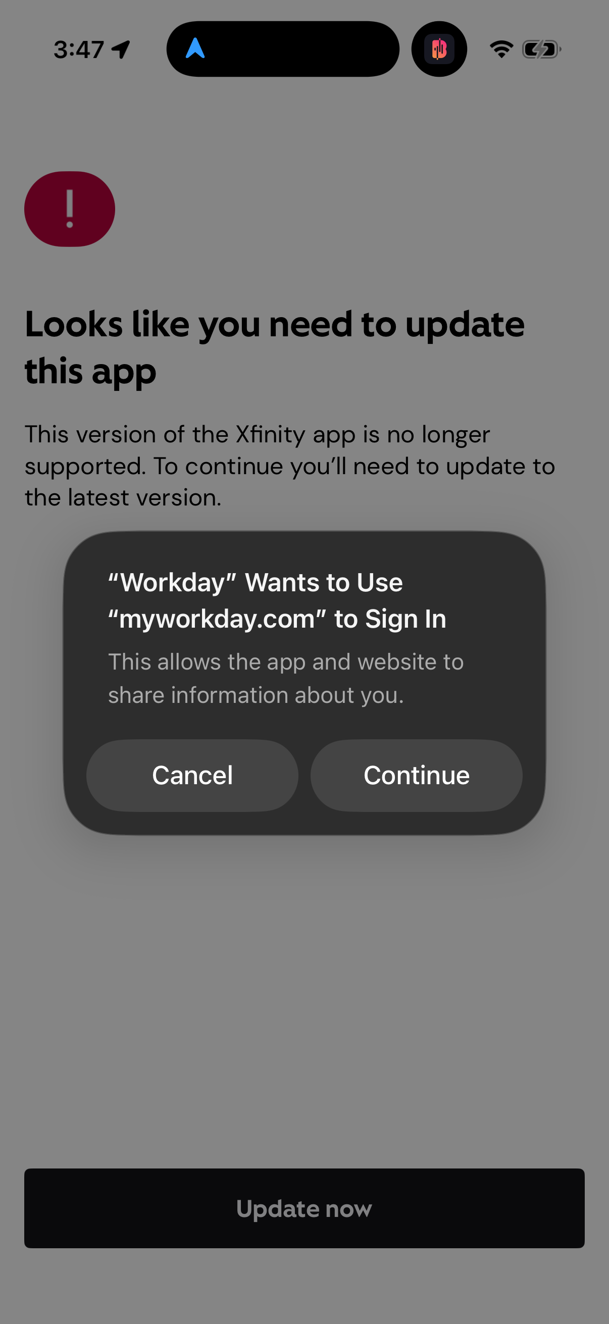 Step 1 of xfinity Main_tabs