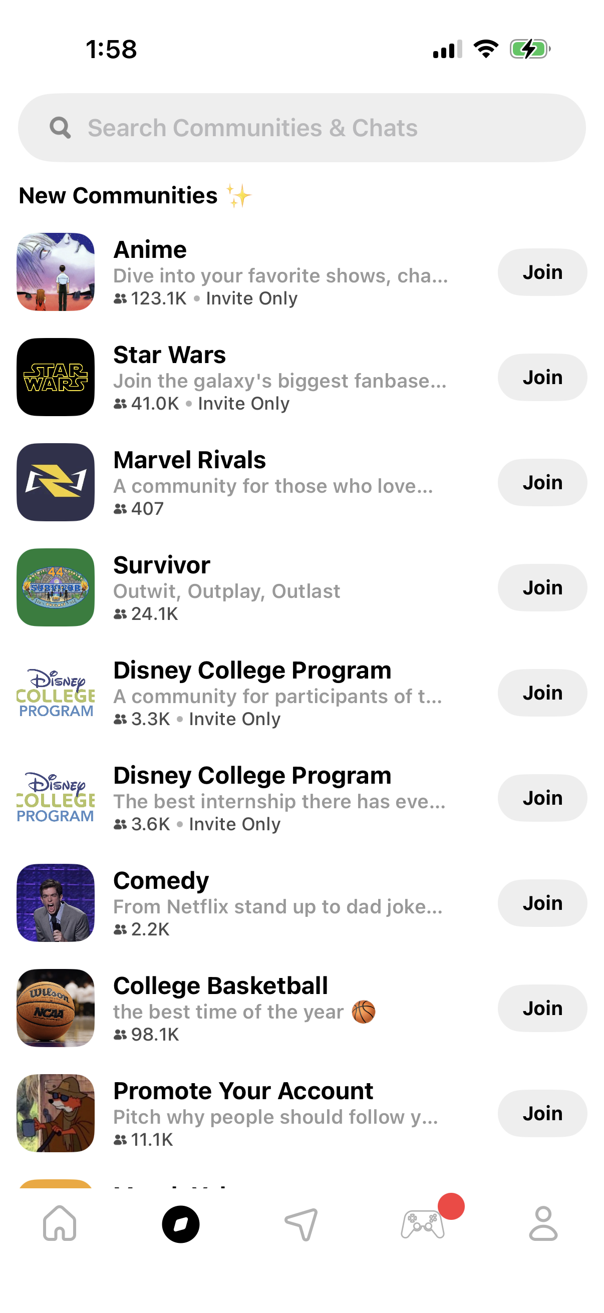 yik-yak screen