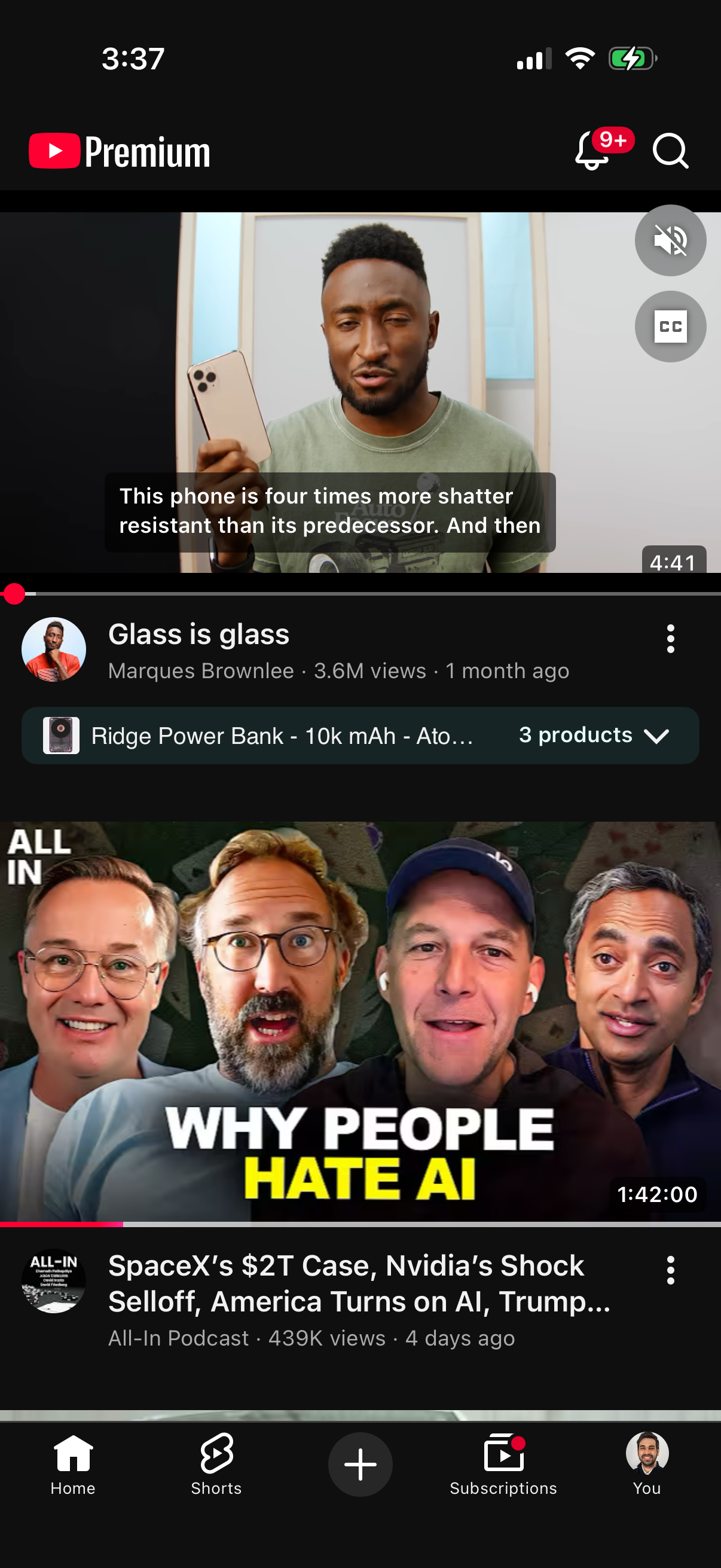Step 1 of youtube Main_tabs