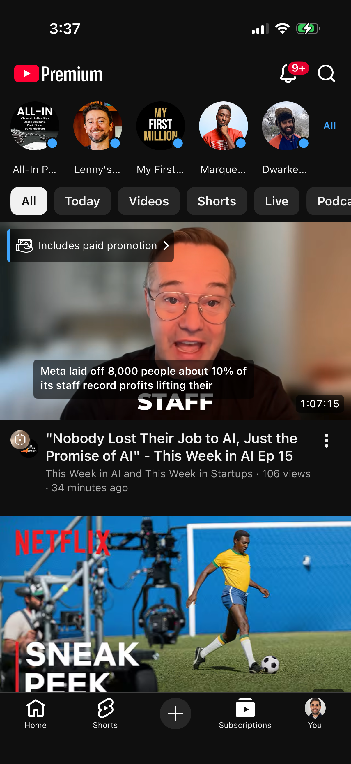 Step 3 of youtube Main_tabs