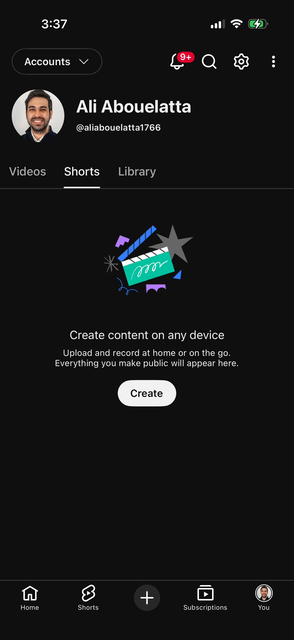 Step 4 of youtube Main_tabs