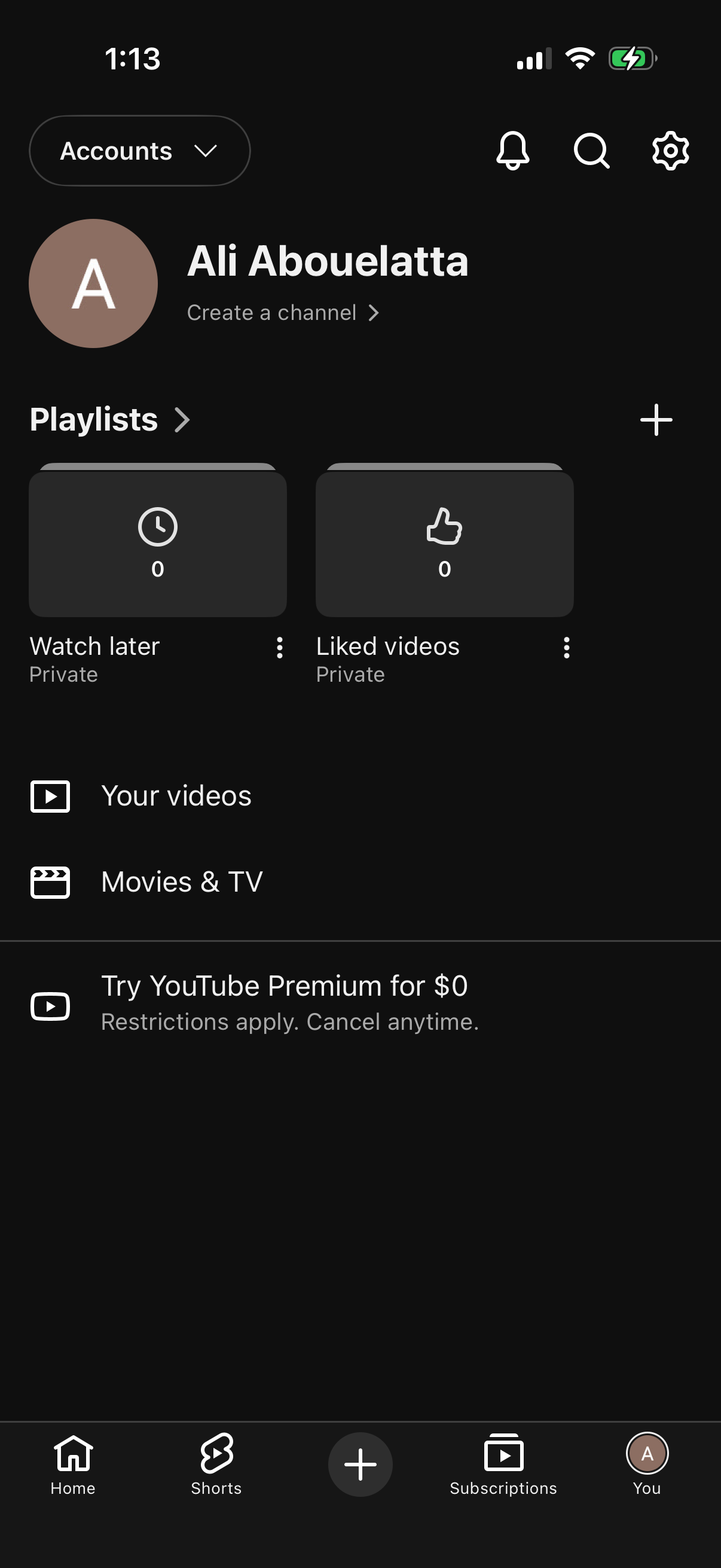 Step 1 of youtube Paywall