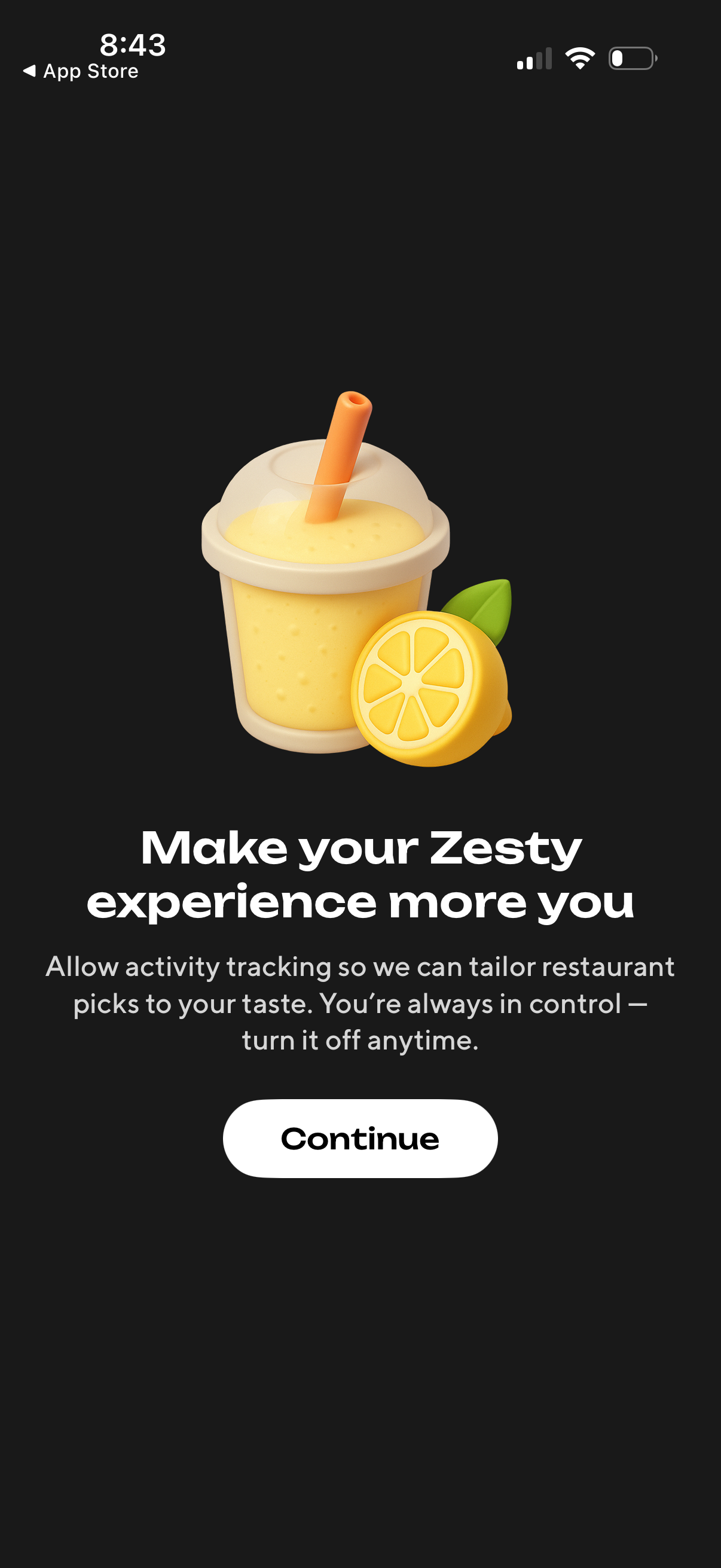 zesty grant tracking permission