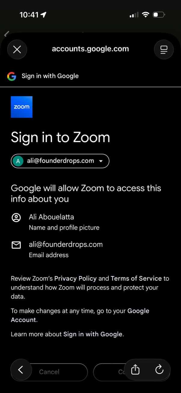 zoom app screenshot 4