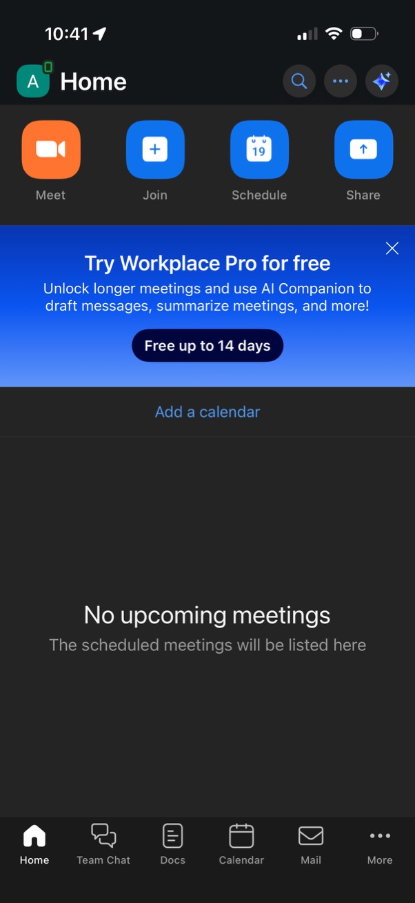 zoom app screenshot 2