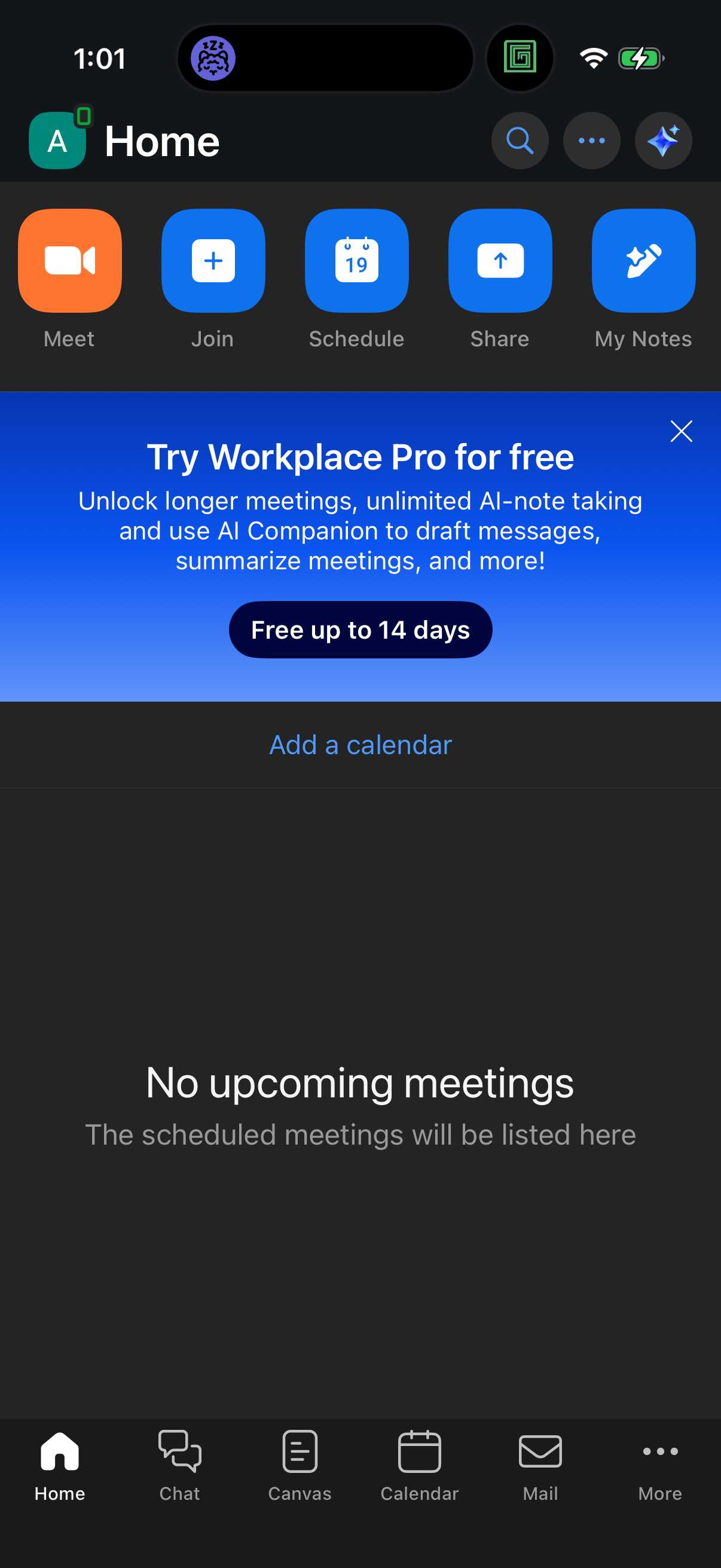 zoom app screenshot 1