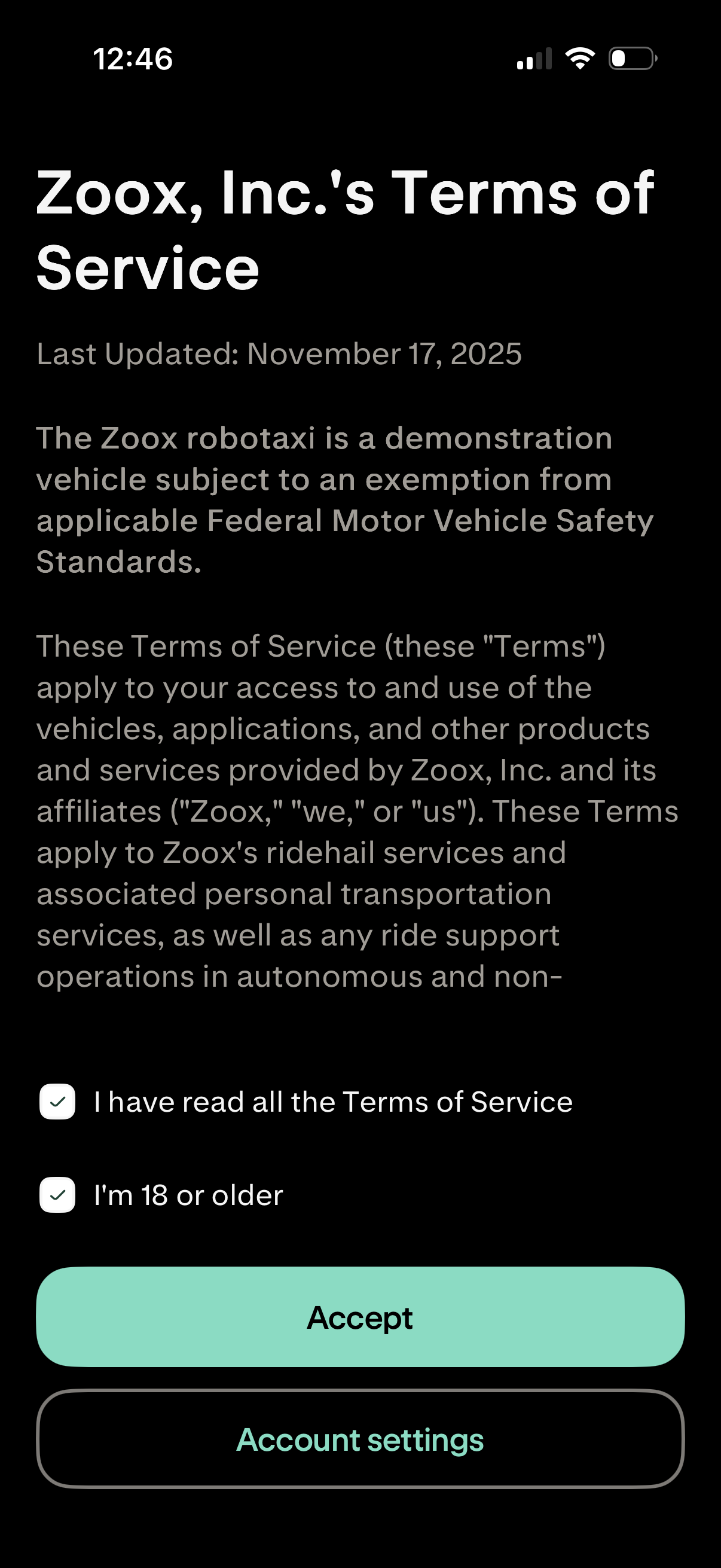zoox app screenshot 13
