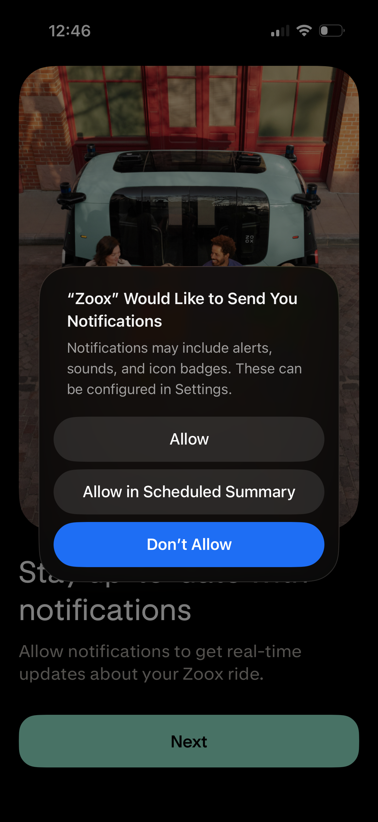 zoox app screenshot 9