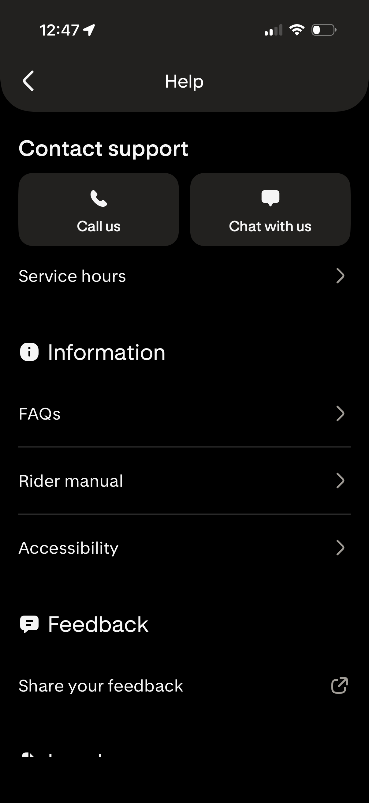 zoox app screenshot 2