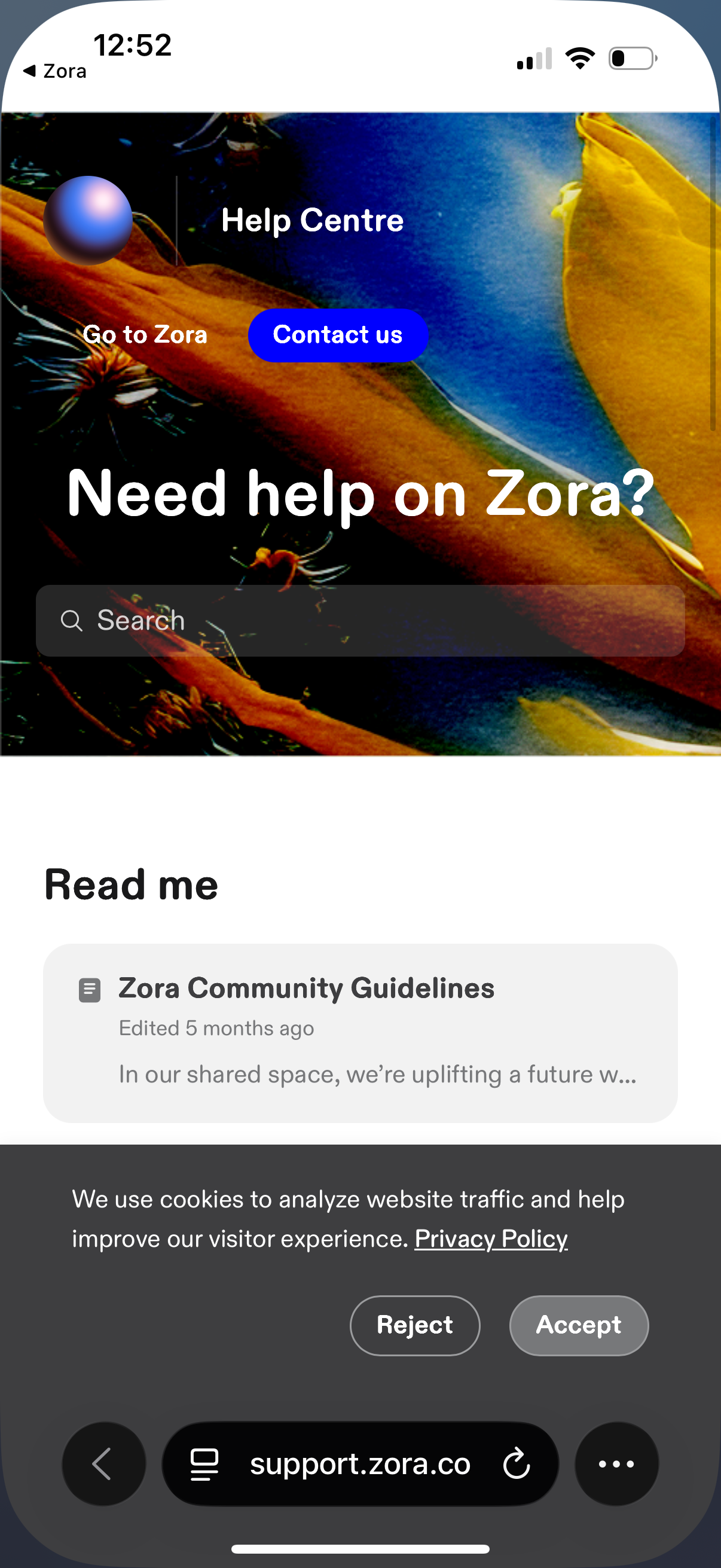 zora screen