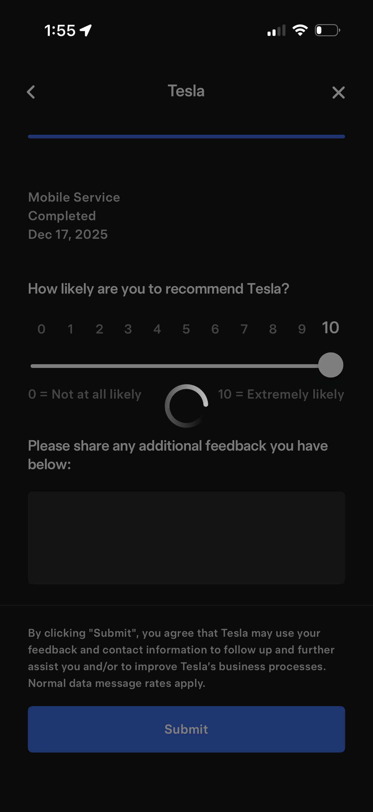 tesla app screenshot 3