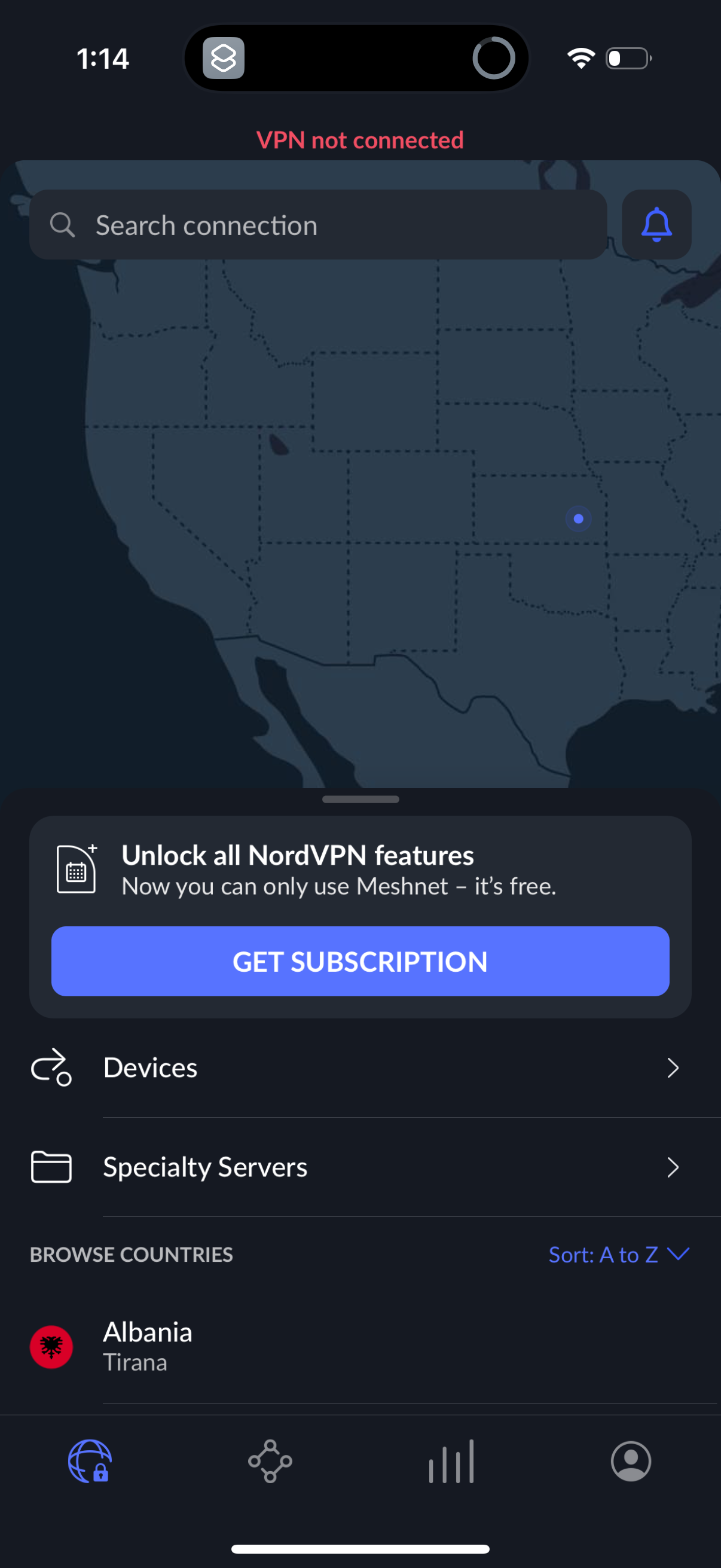 nordvpn app screenshot 9