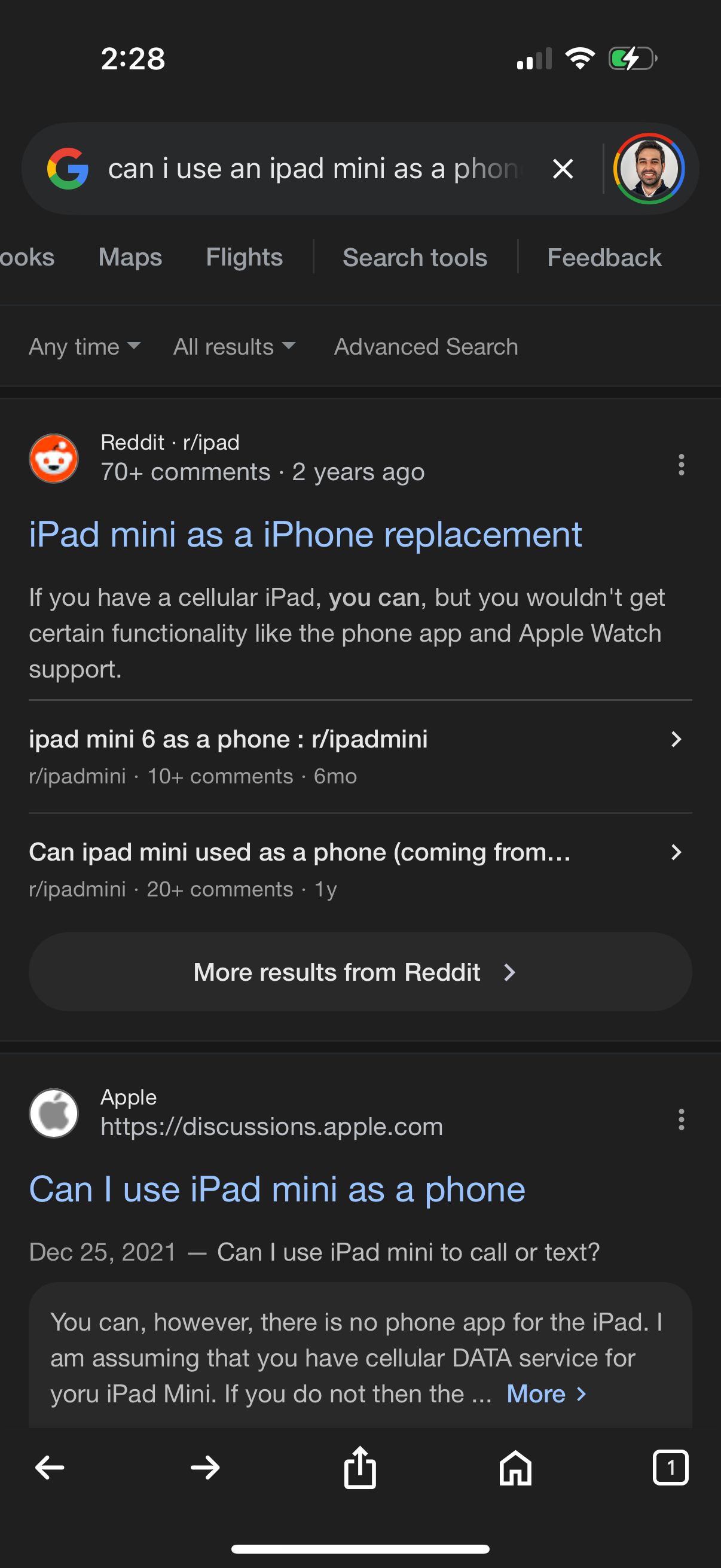 google app screenshot 3