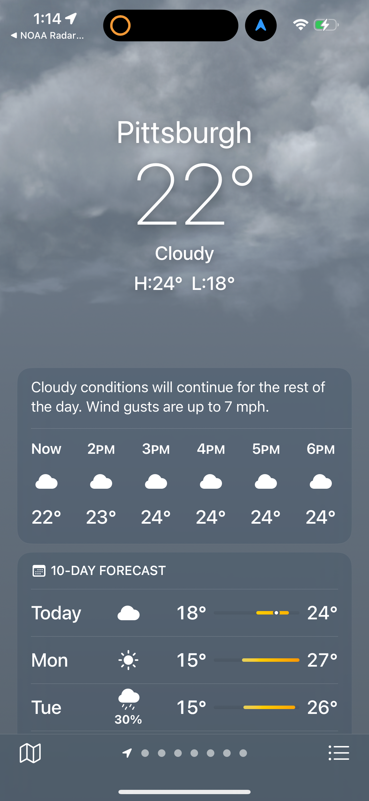 apple-weather app screenshot 19
