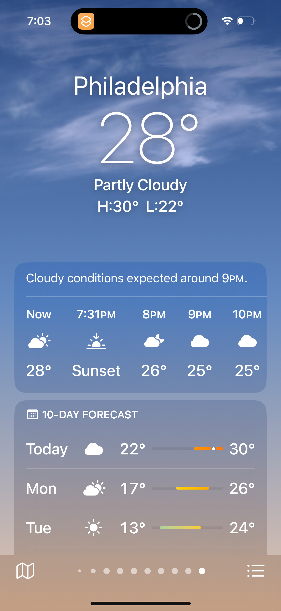 apple-weather app screenshot 9