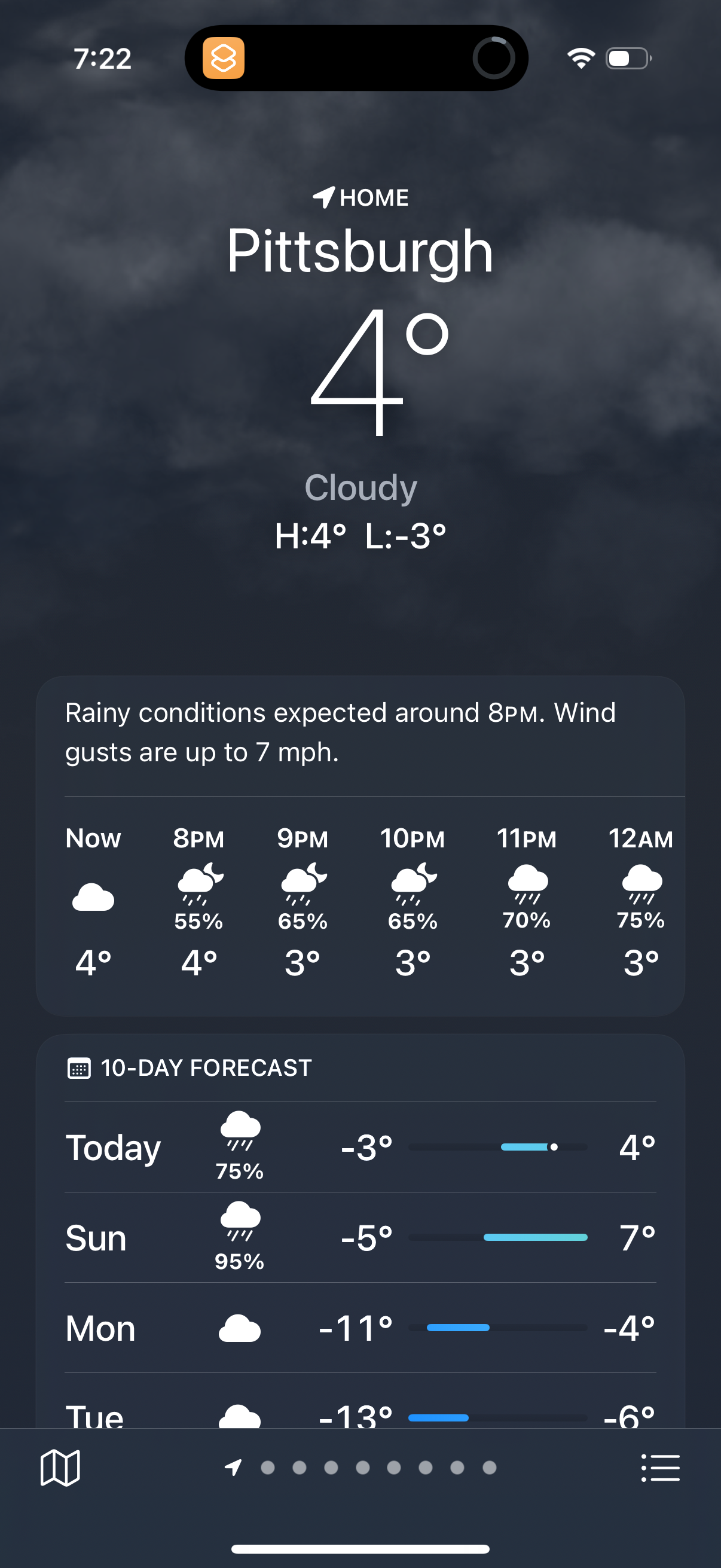 apple-weather app screenshot 4