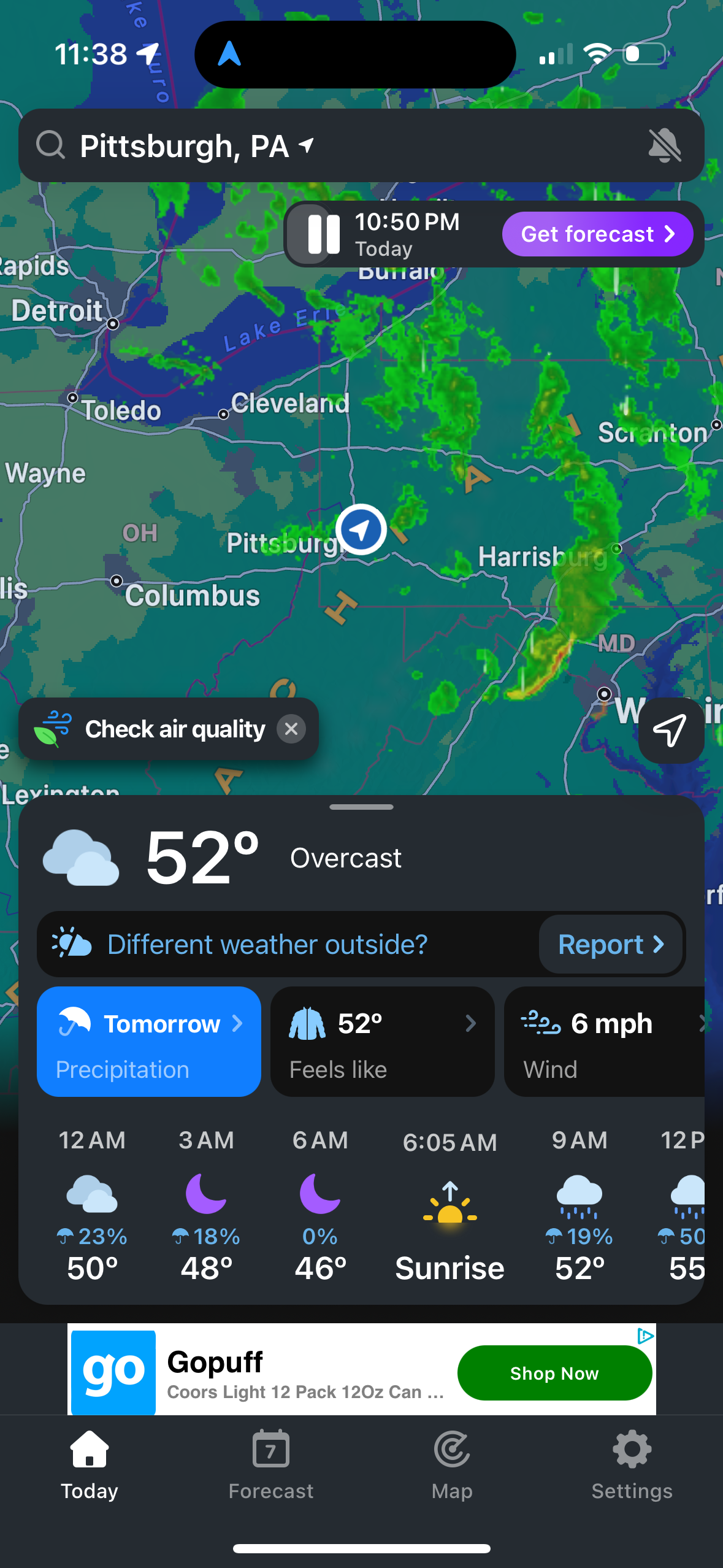 clime app screenshot 3