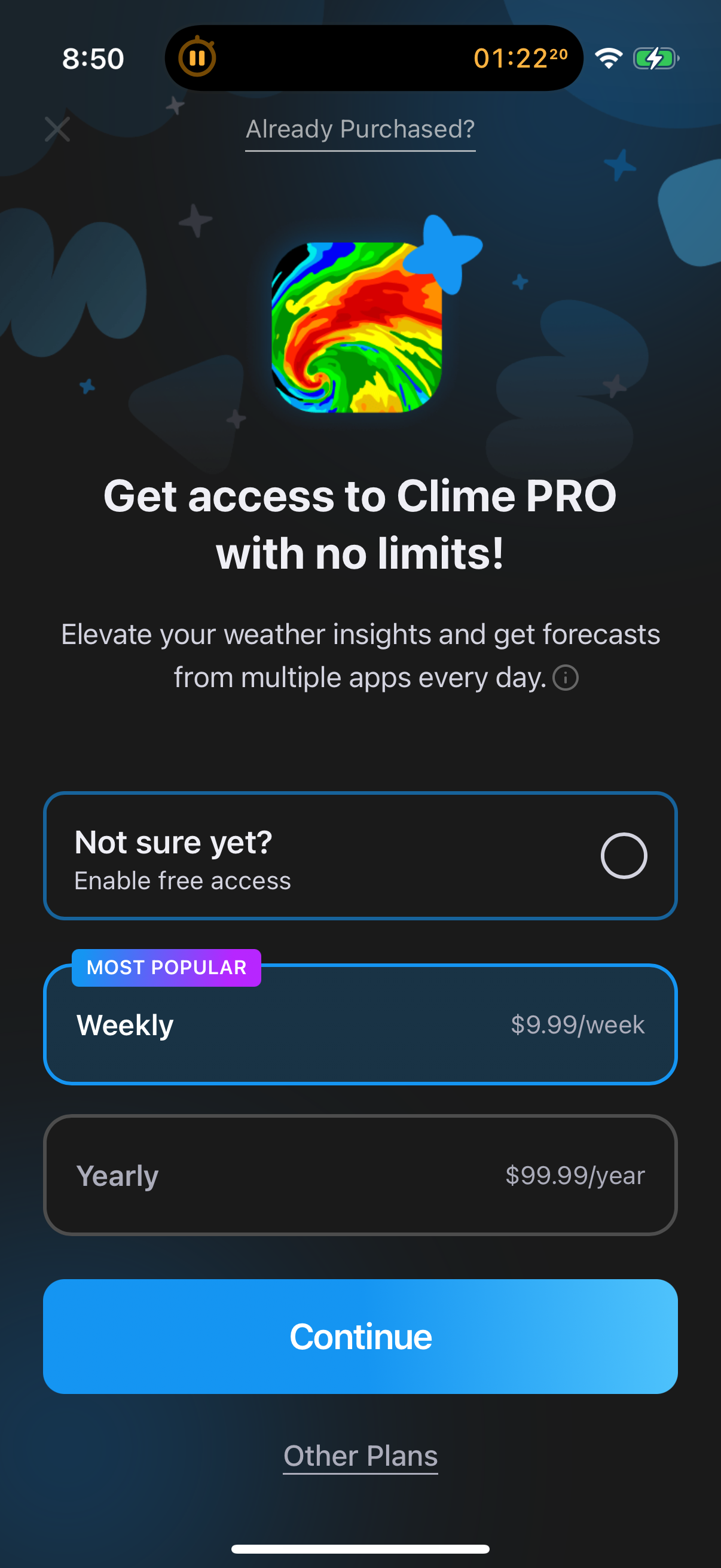 clime app screenshot 4