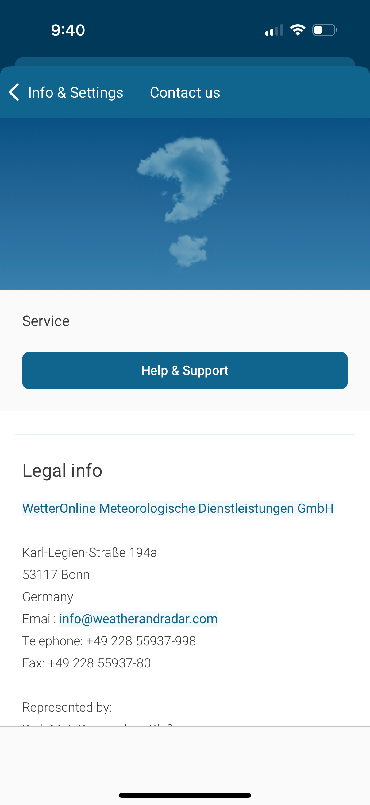 weatherradar app screenshot 2