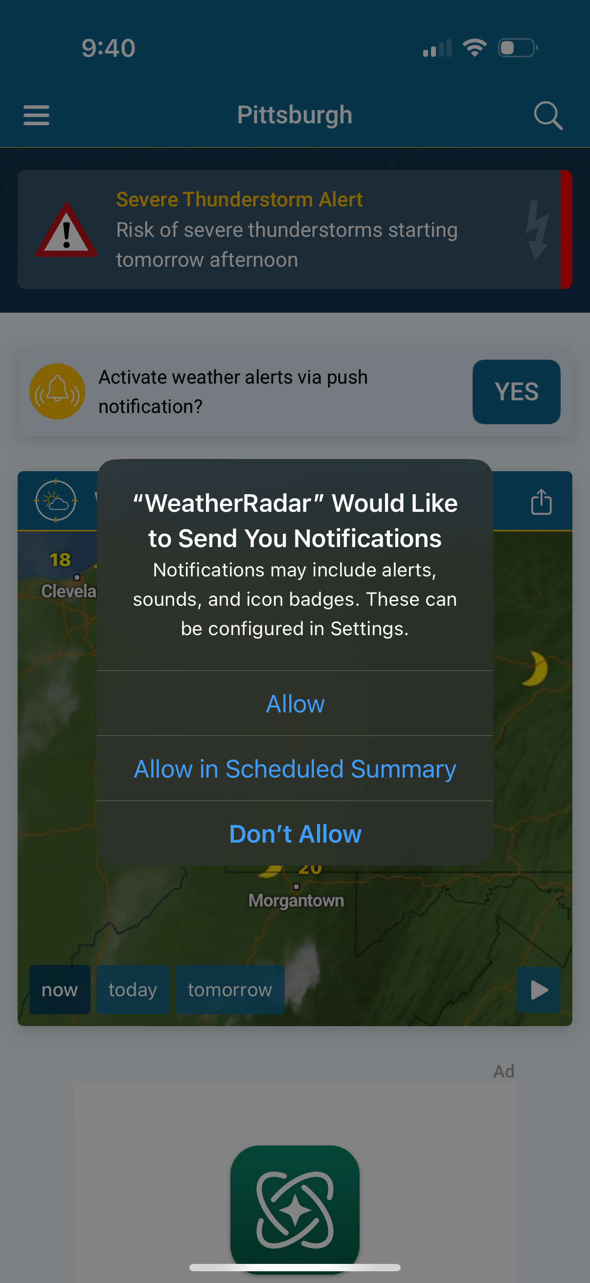 weatherradar app screenshot 1