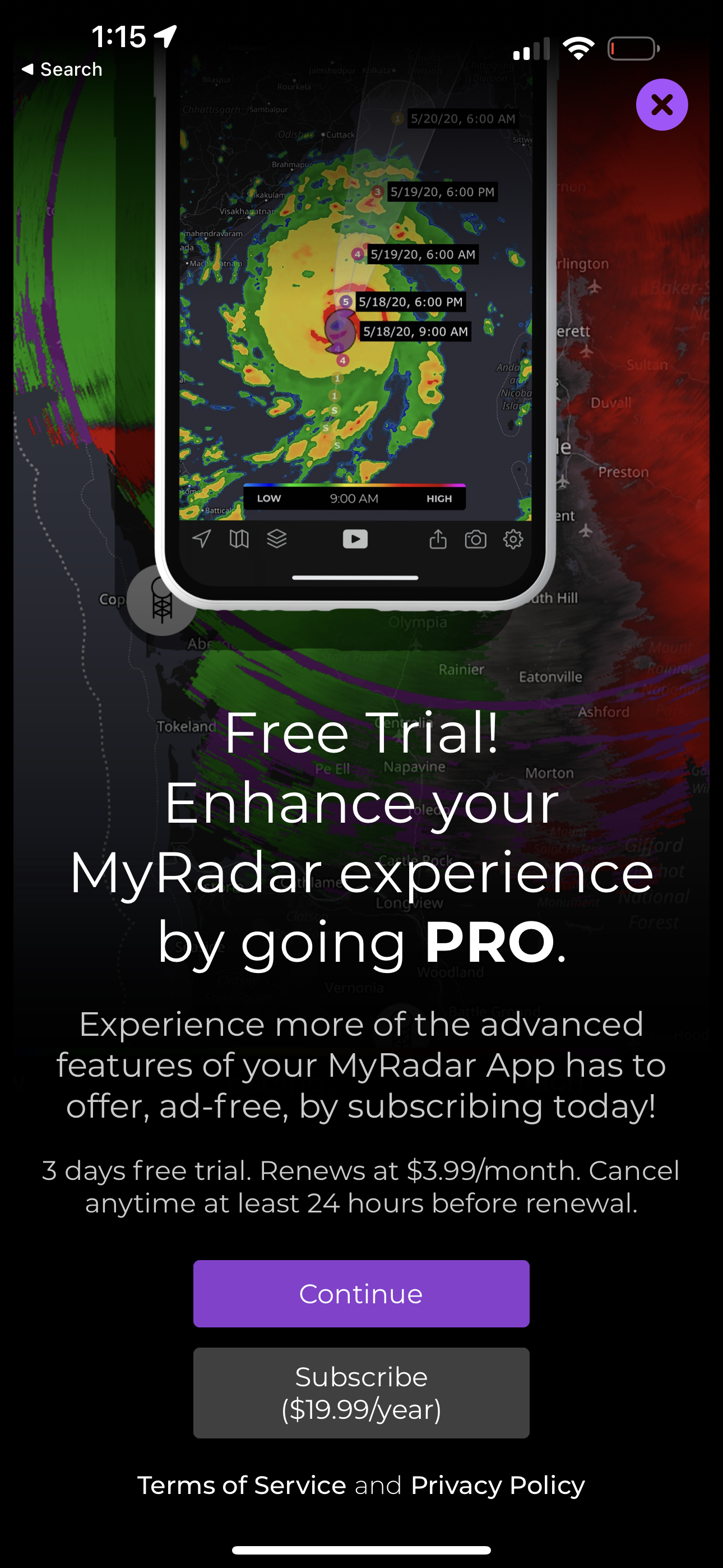 myradar app screenshot 13