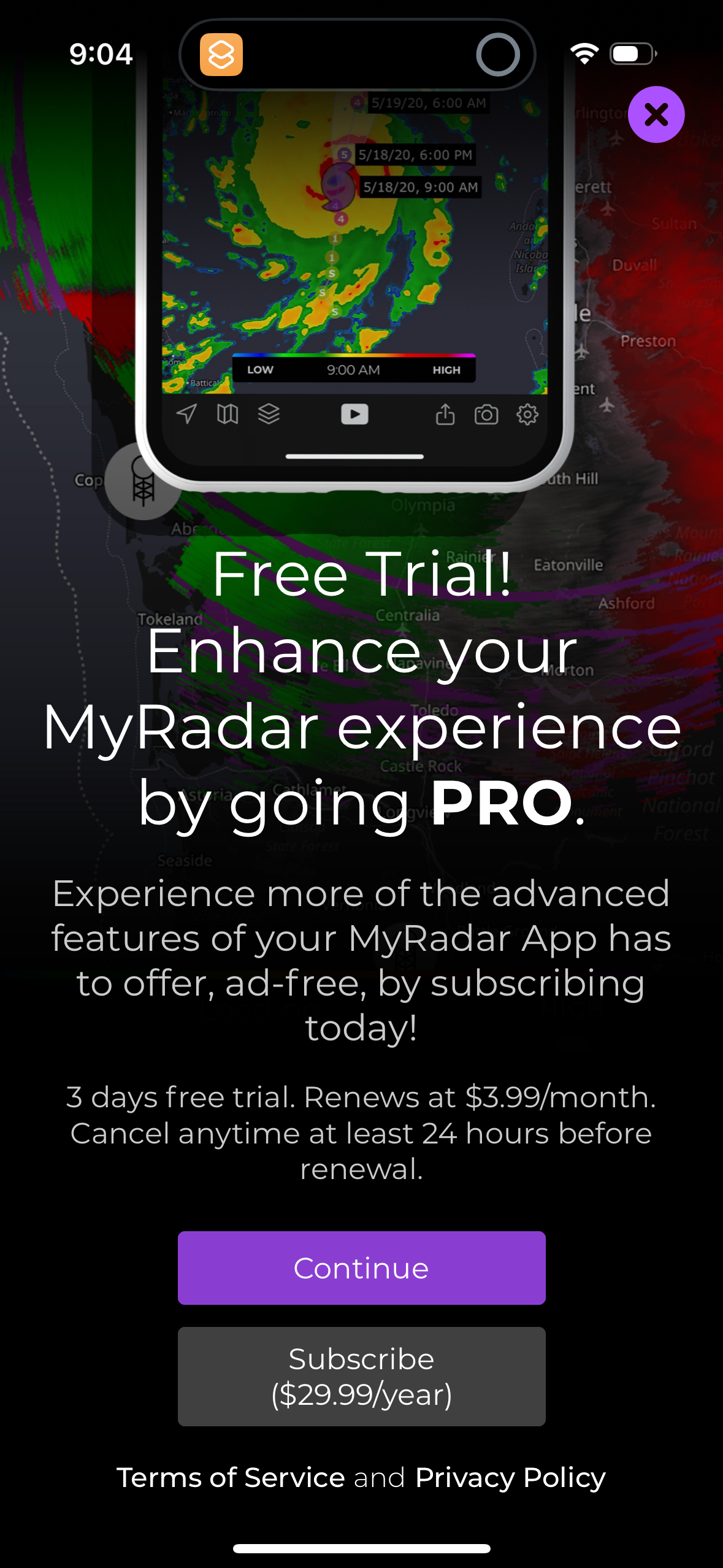 myradar app screenshot 4