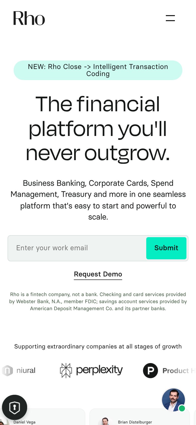 Rho mobile capture for Mobile web