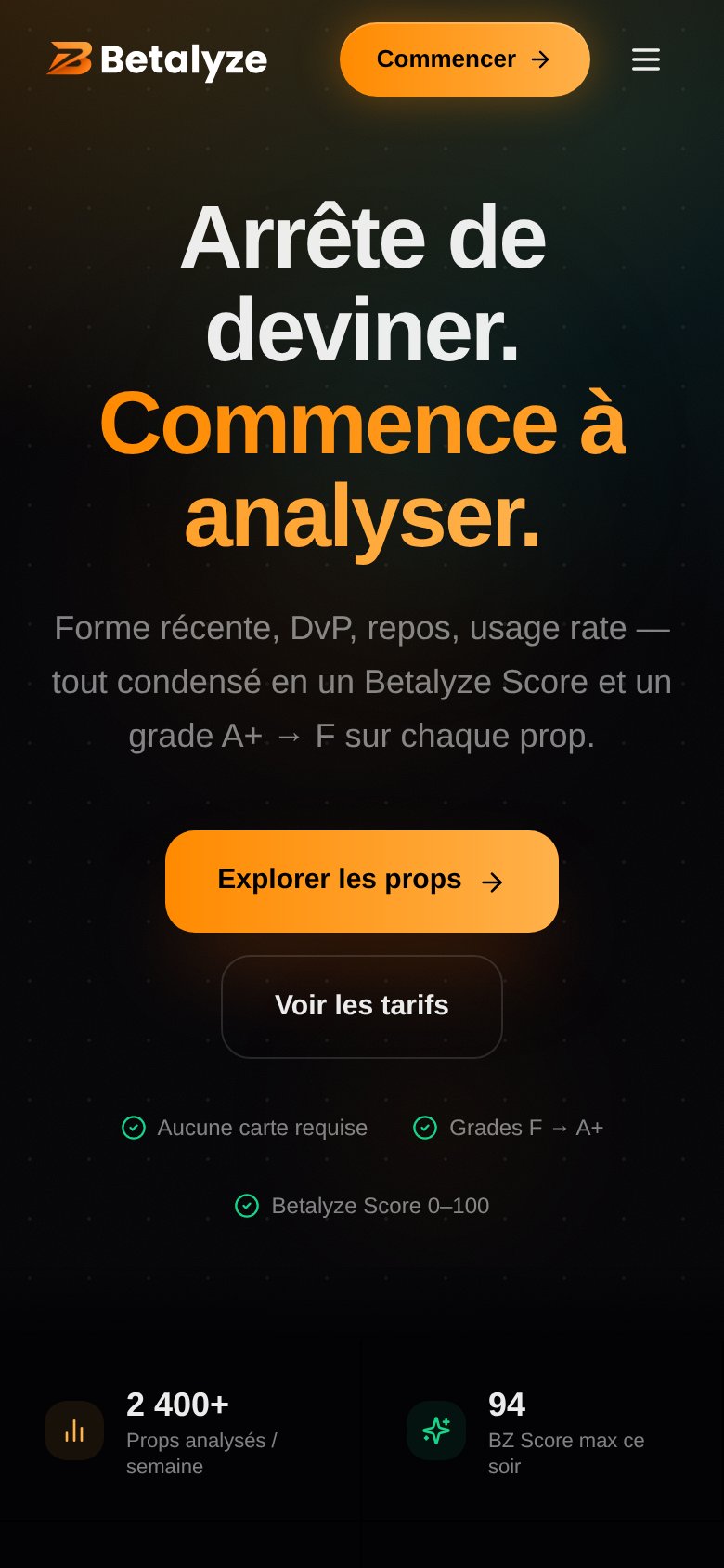 betalyze.io mobile capture for Mobile web