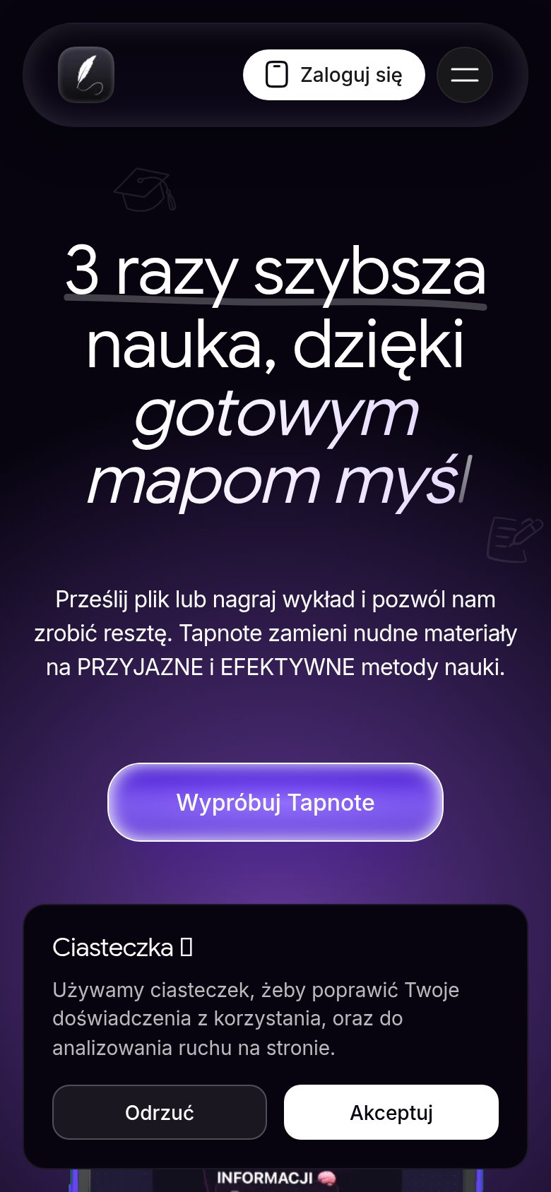 tapnote.app mobile capture for Mobile web