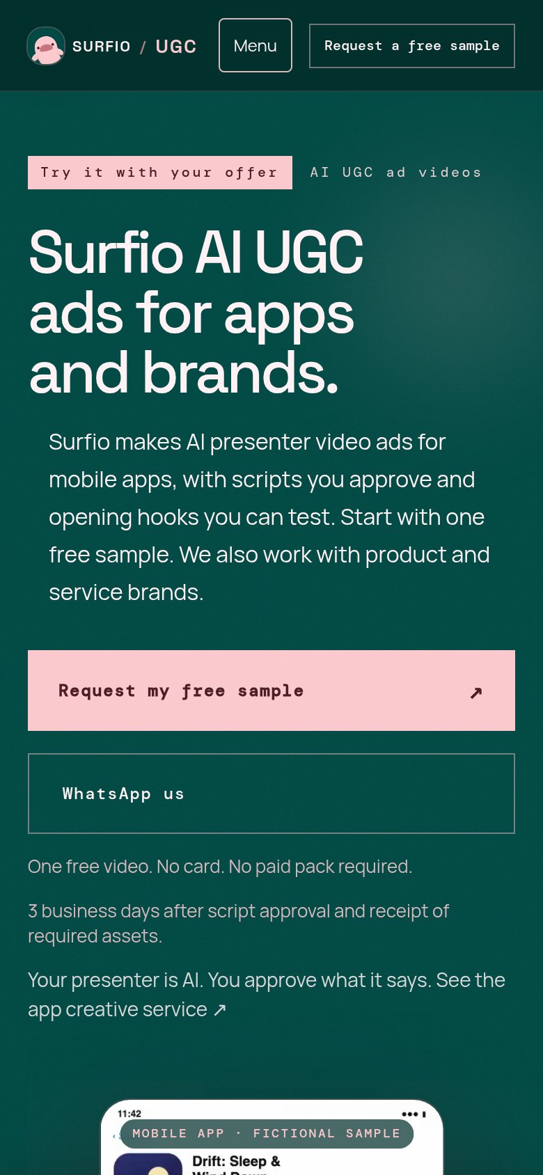 surfiohq.com mobile capture for Mobile web