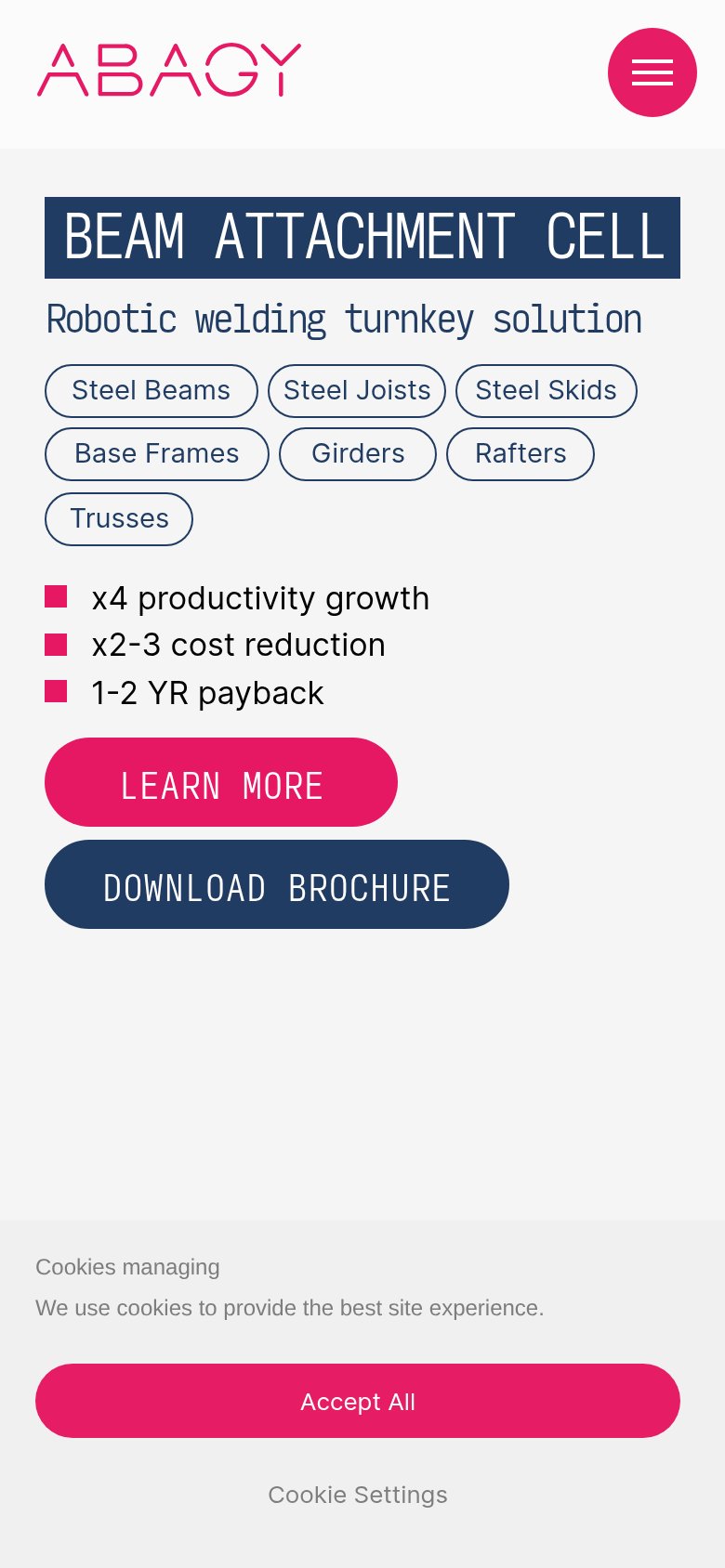 ABAGY Robotic Systems mobile capture for Mobile web