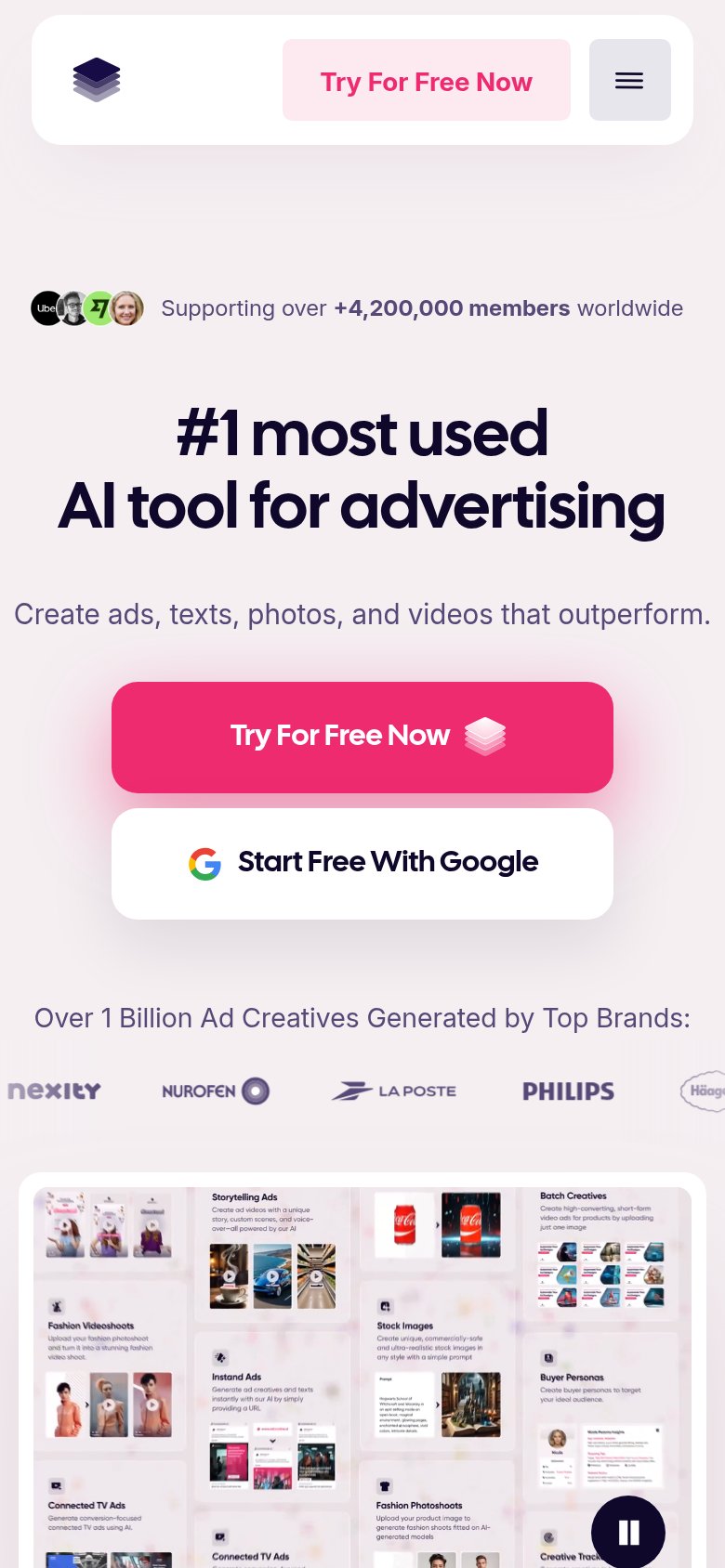 AdCreative.ai mobile capture for Mobile web