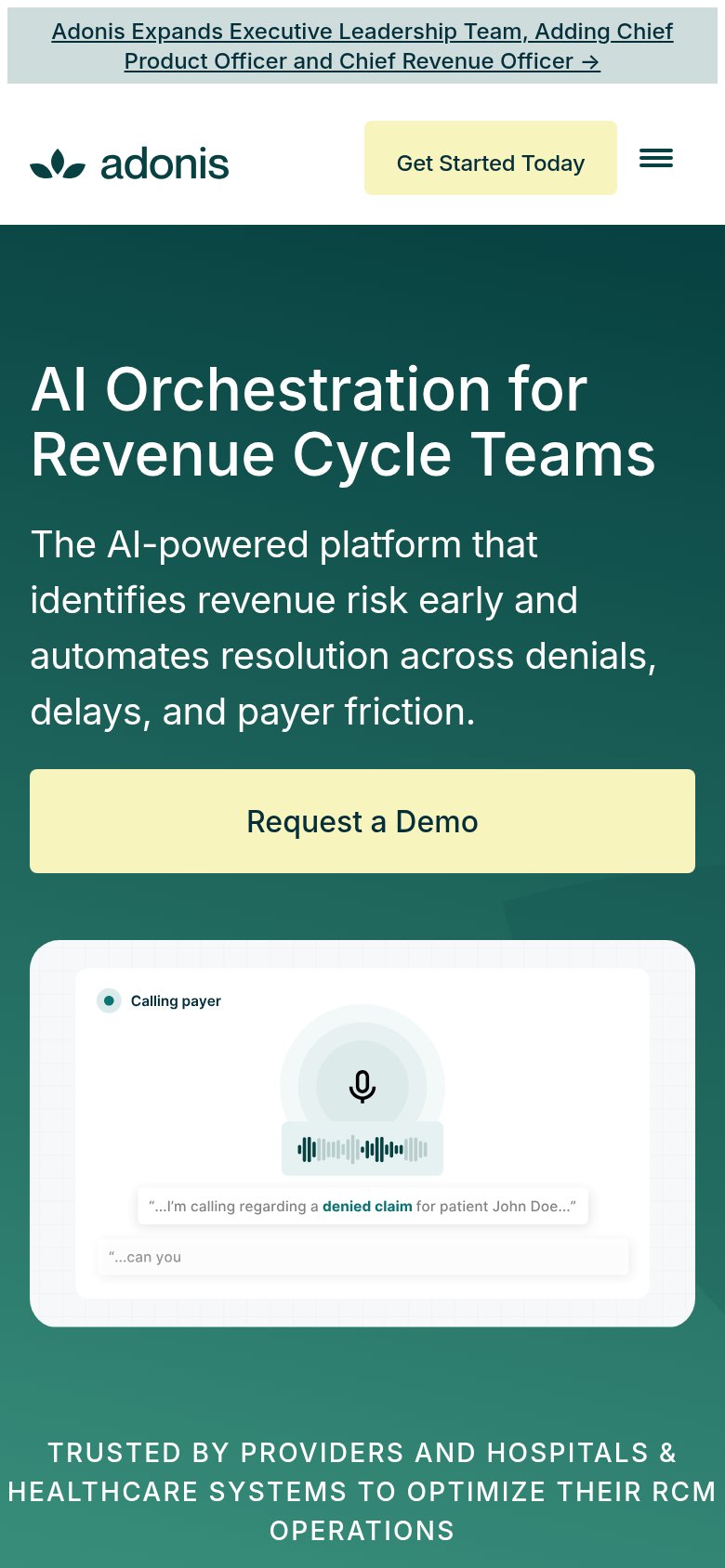 Adonis mobile capture for Mobile web