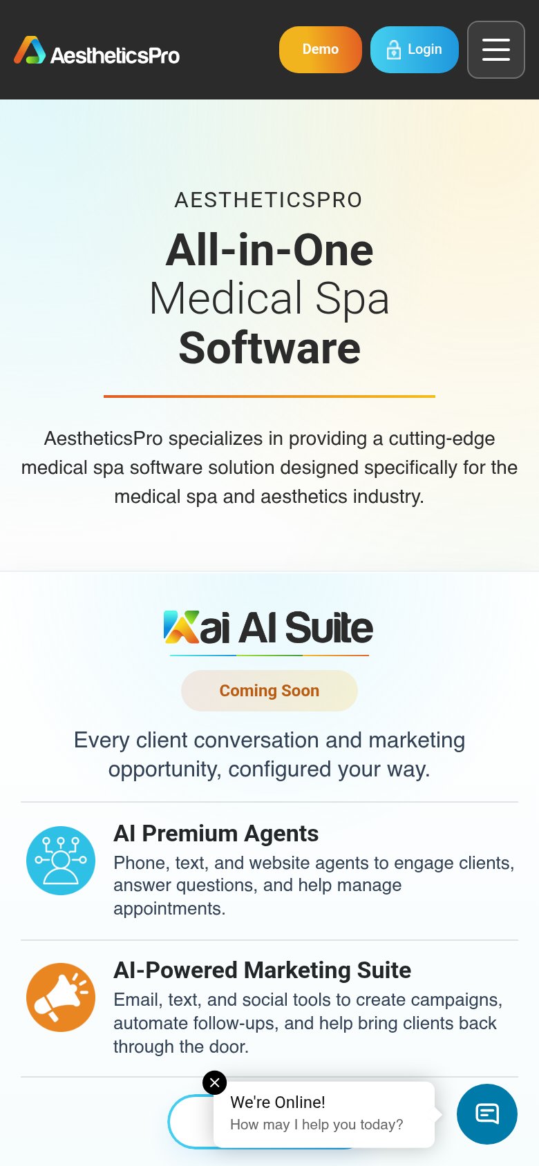 AestheticsPro mobile capture for Mobile web