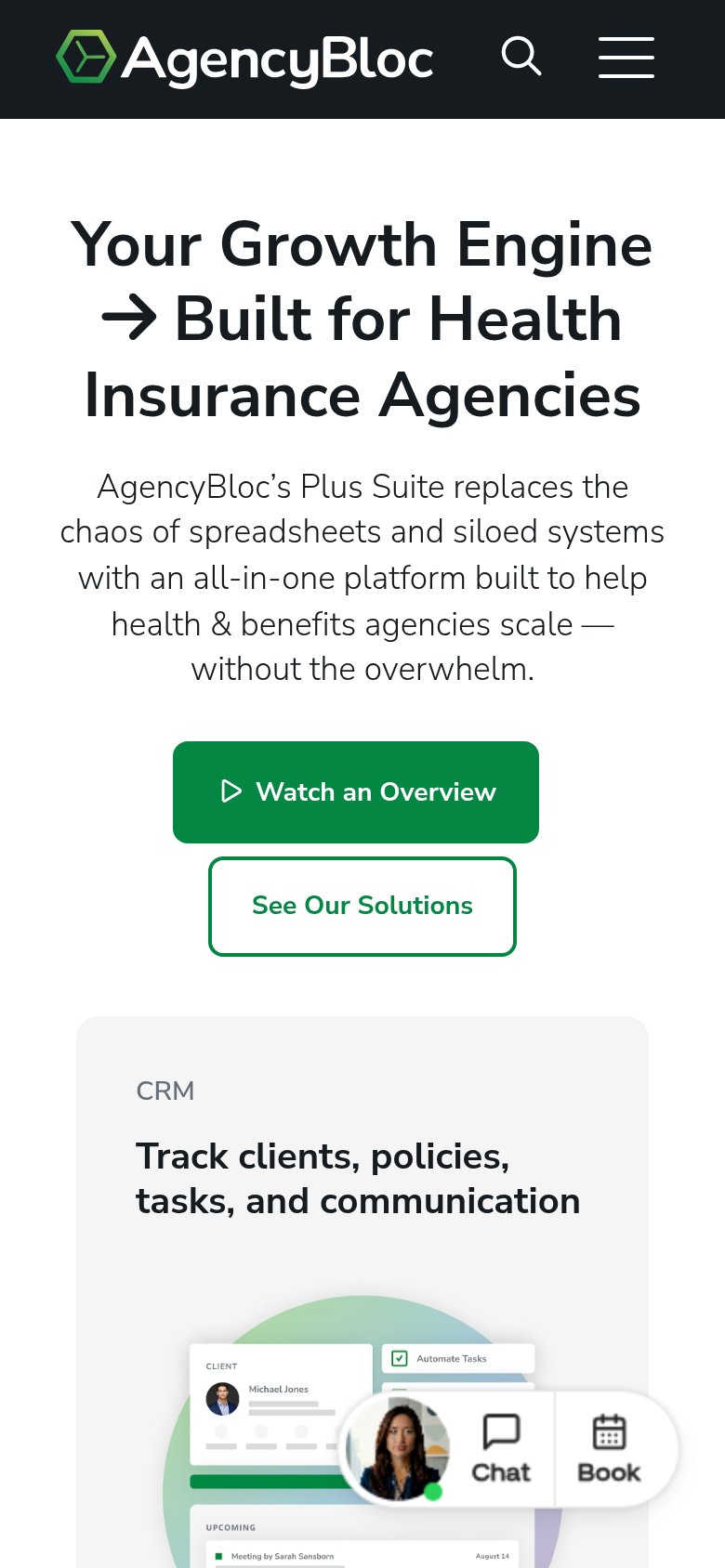 AgencyBloc mobile capture for Mobile web
