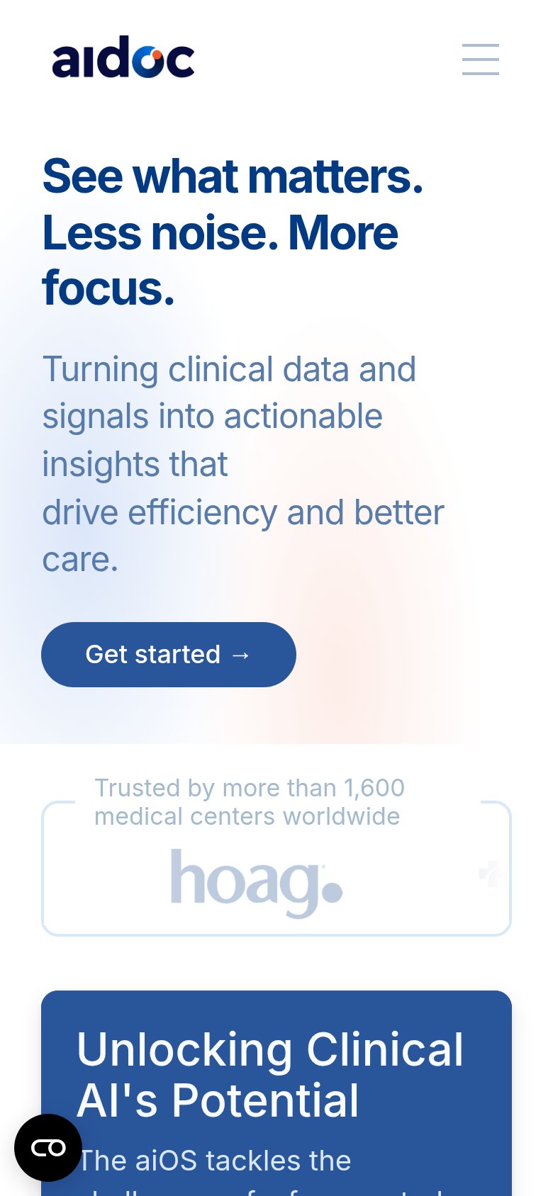 Aidoc mobile capture for Mobile web