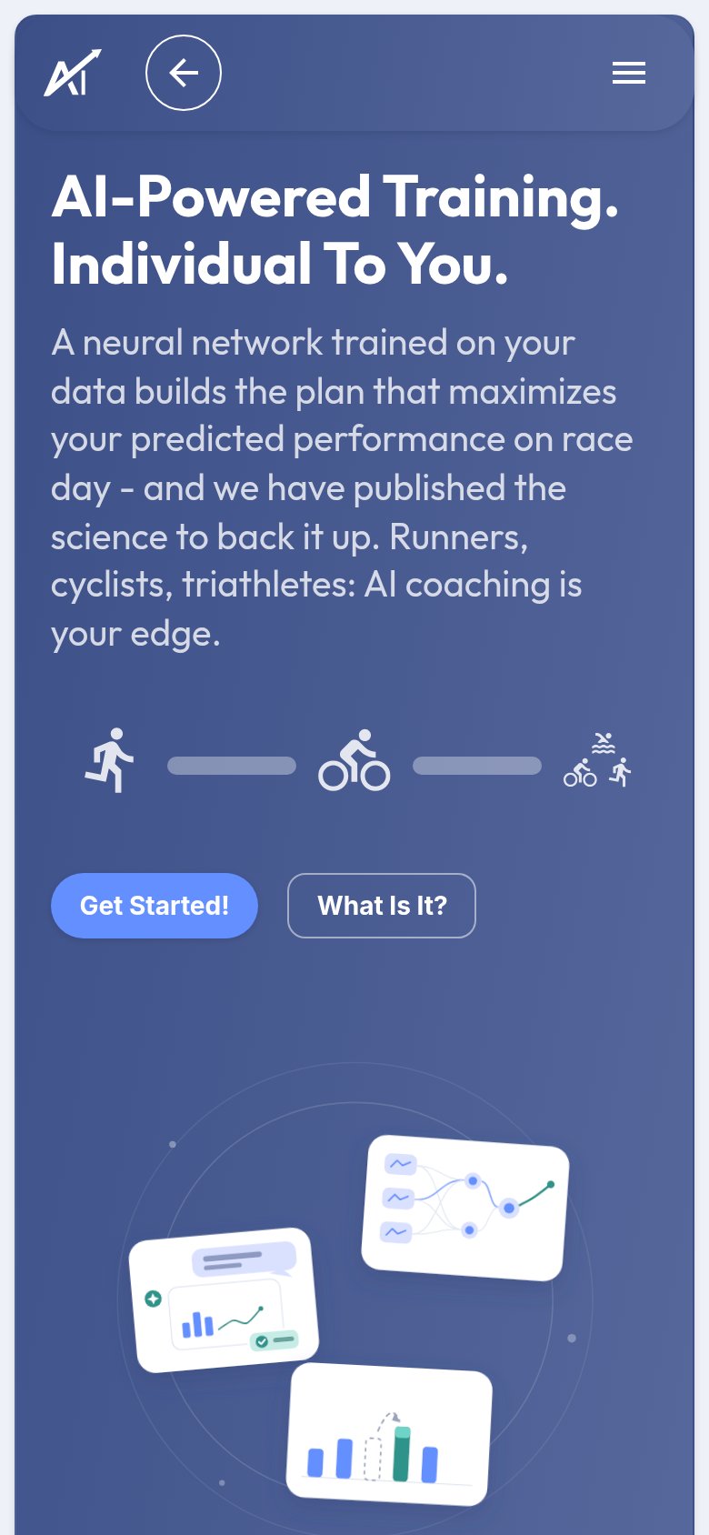 AI Endurance mobile capture for Mobile web