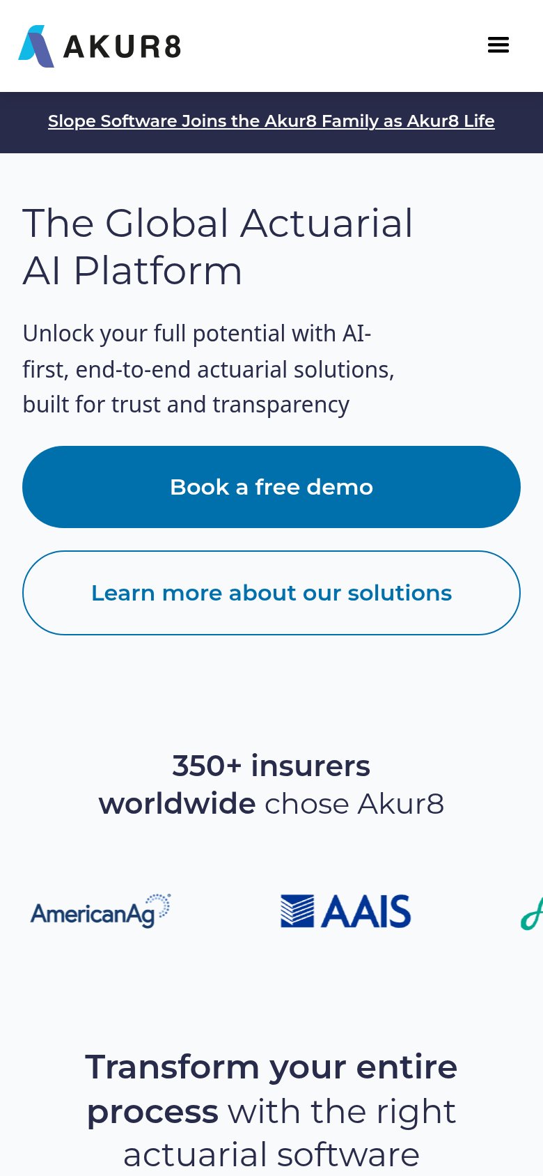 Akur8 mobile capture for Mobile web