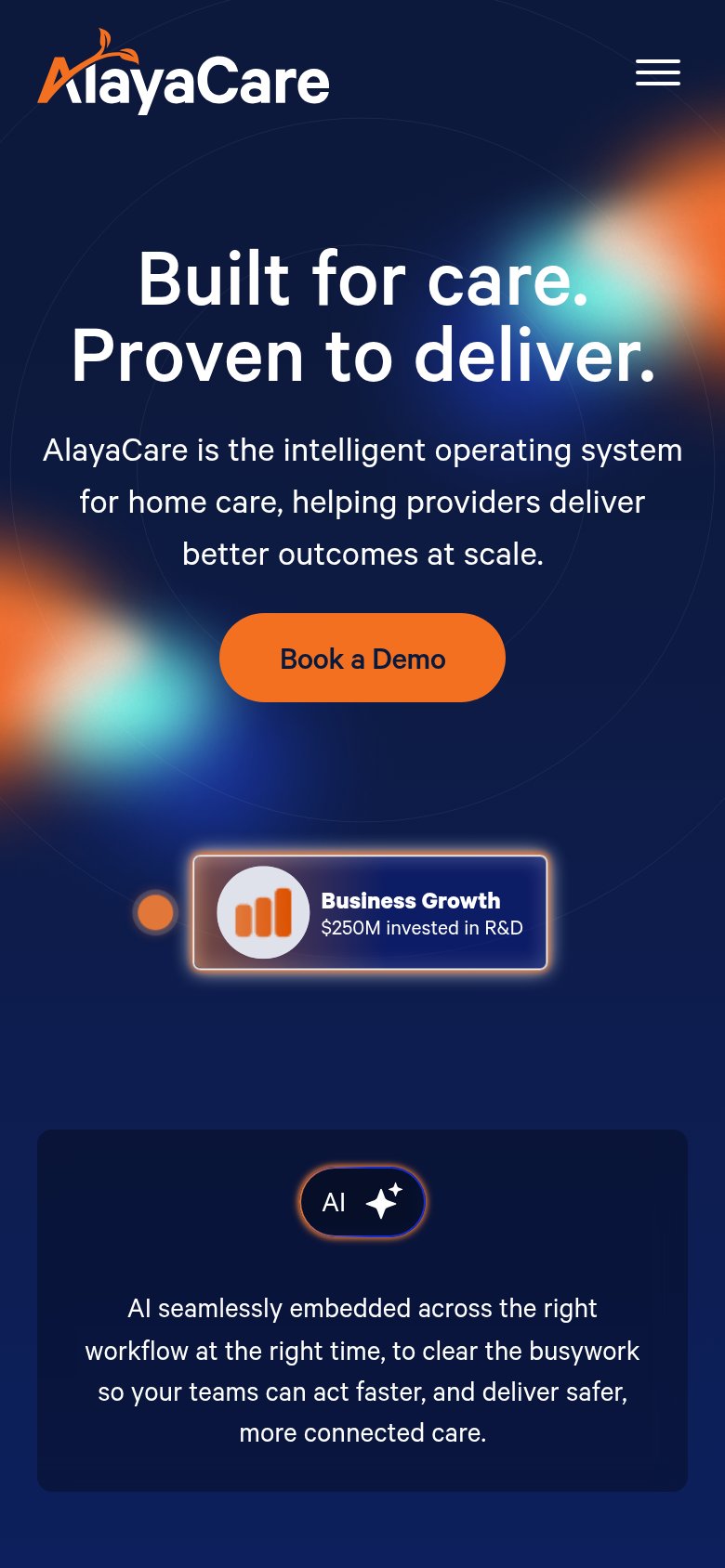 AlayaCare mobile capture for Mobile web