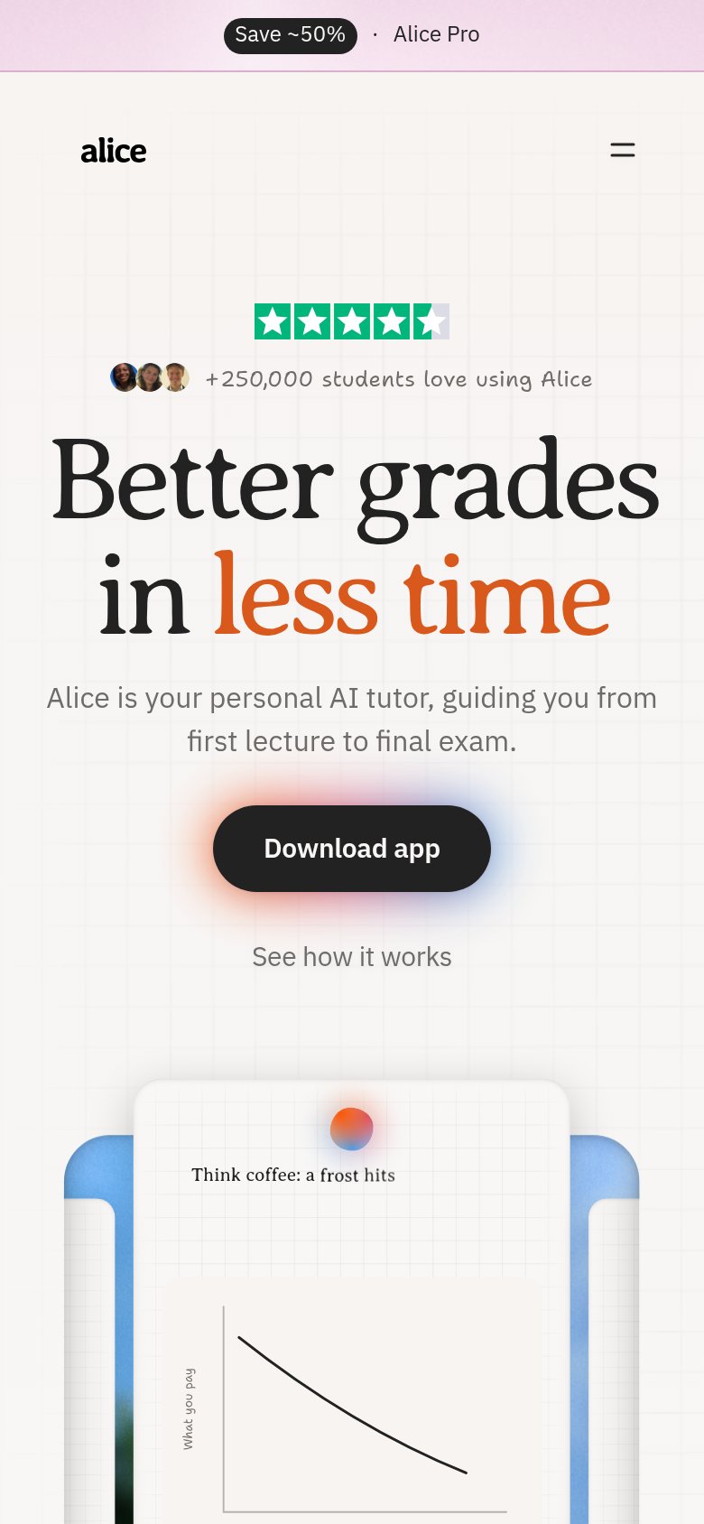 Alice.tech mobile capture for Mobile web